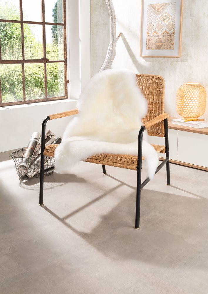 Schaffell Teppich Ivory