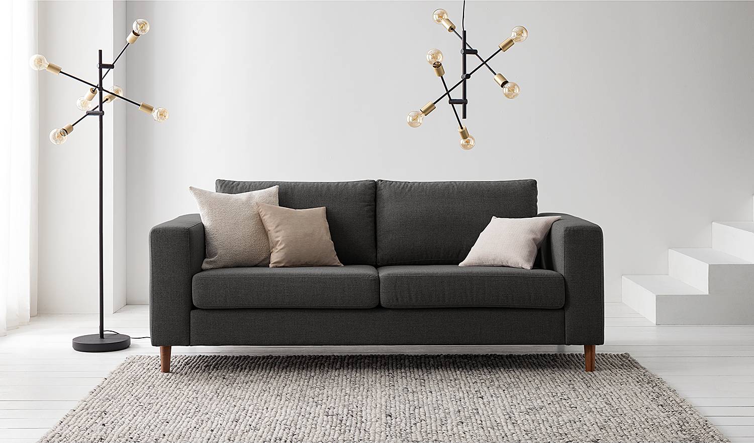 Crieff Pendant Lamp Iron 6-light