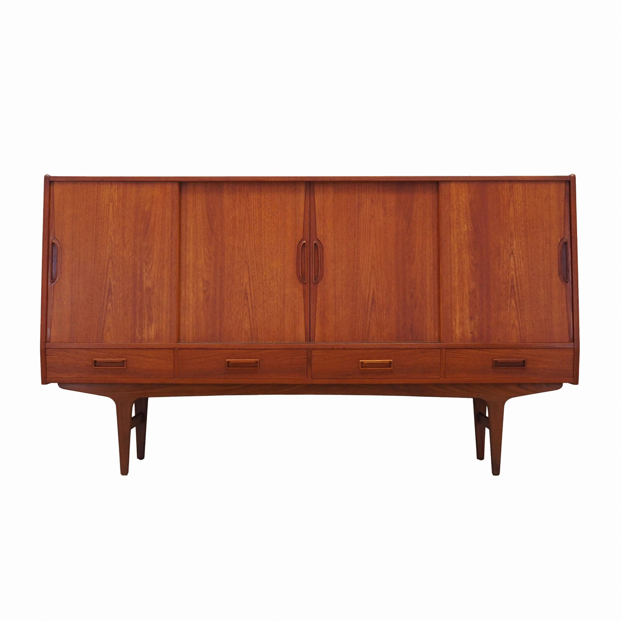 Highboard Holz Braun 1960er Jahre