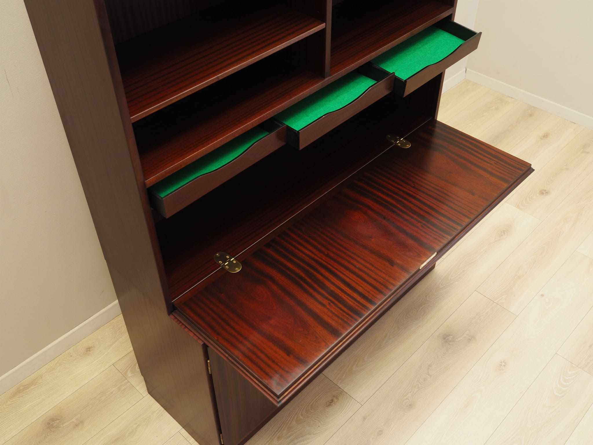 Mahogany bookcase 1970s
