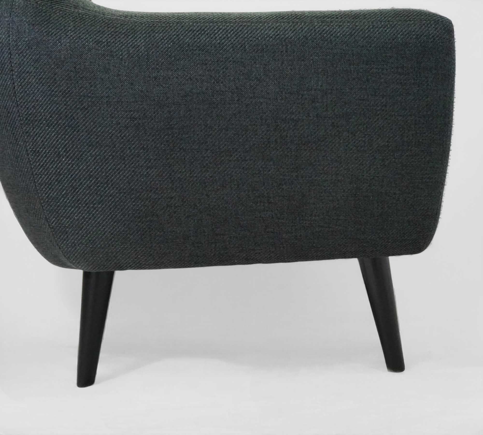 Ritchie Sofa 3-Sitzer Textil Anthrazit Bunte Knöpfe