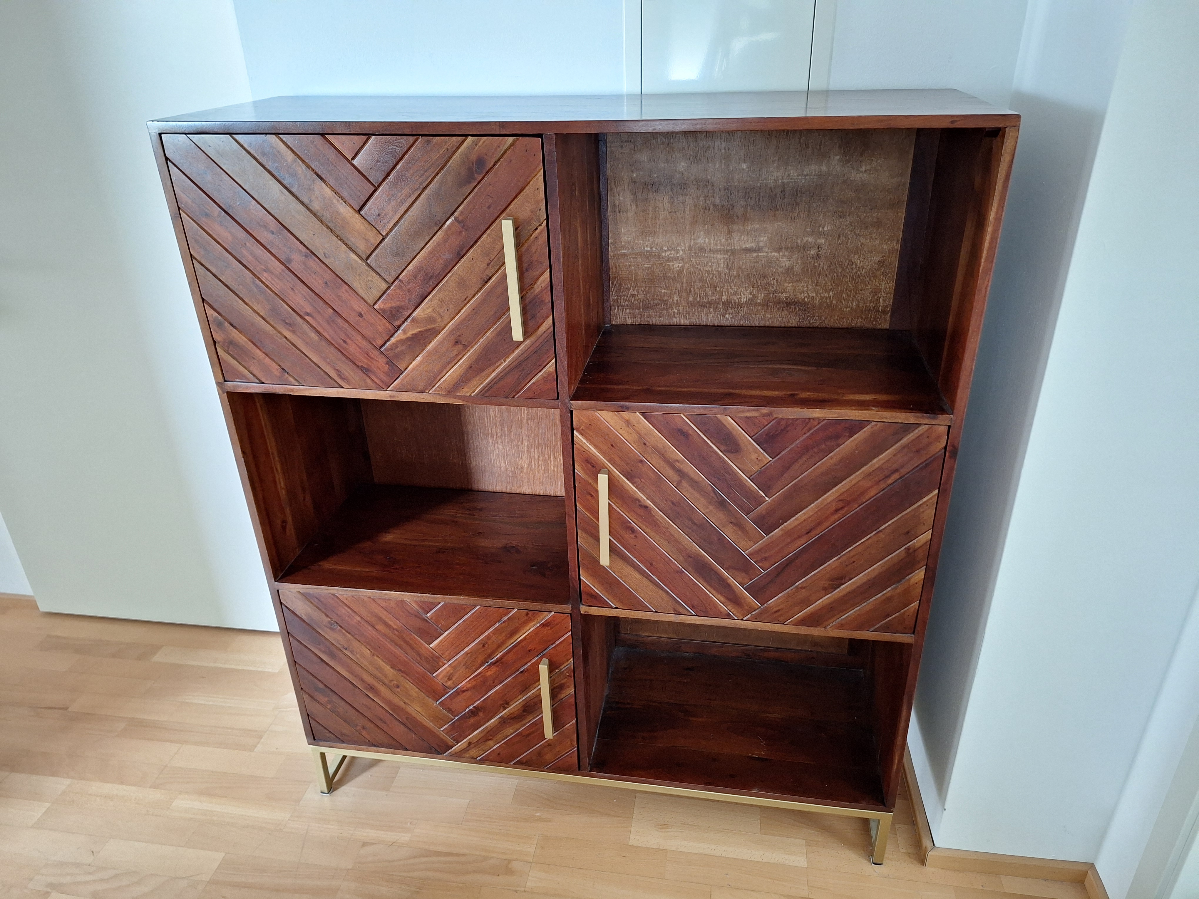Highboard Massivholz Braun