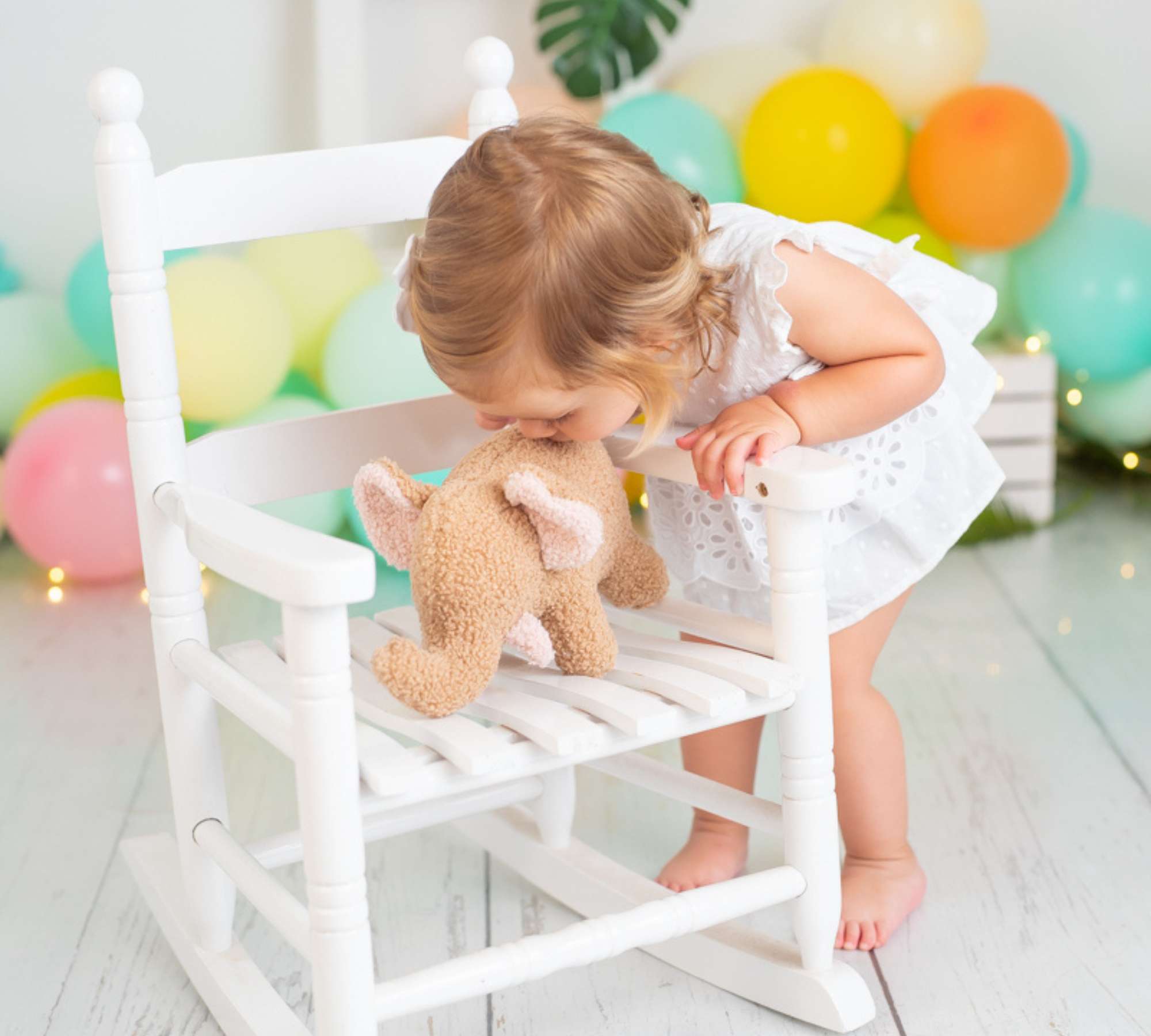Baby Elefant Plüschtier Baumwolle Braun