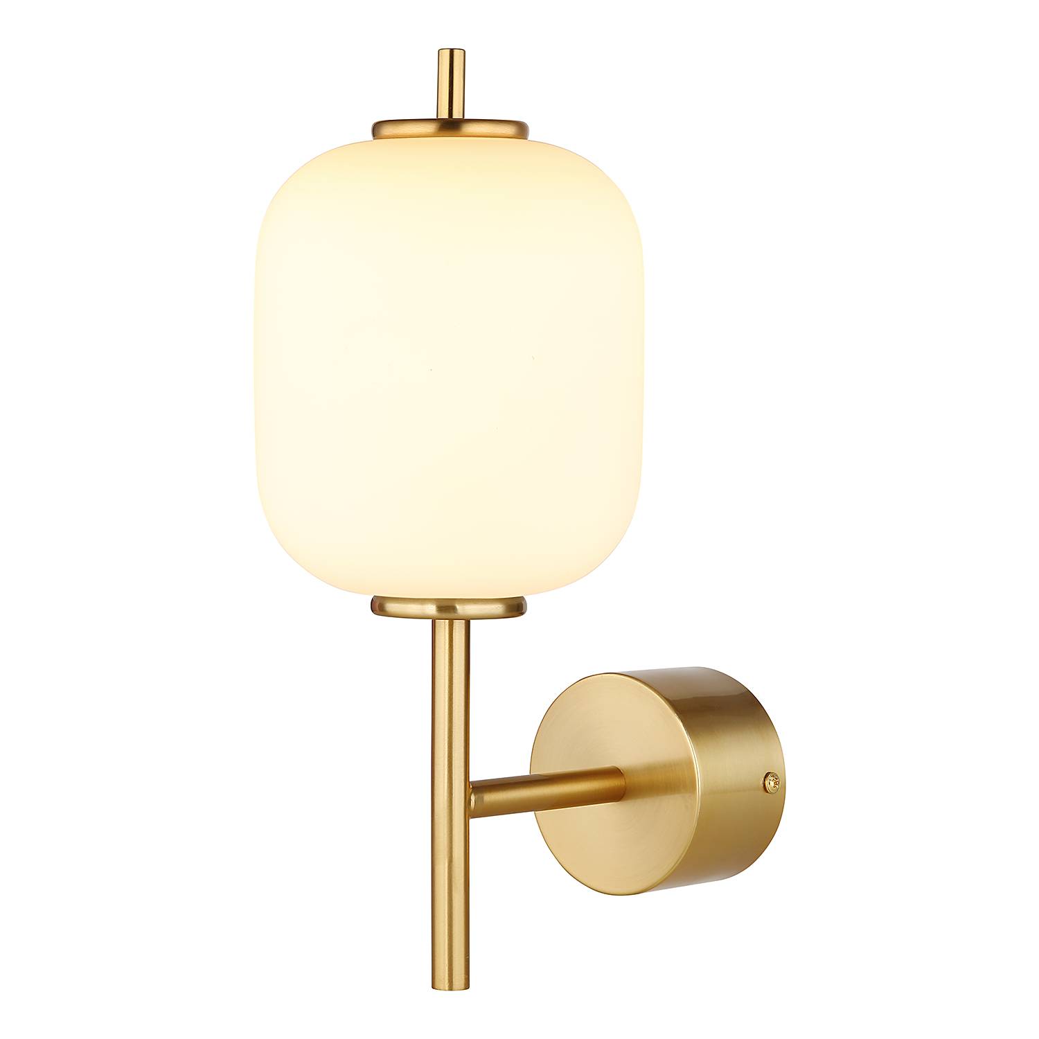 Ewald LED-Wandleuchte Opalglas Eisen 1-flammig