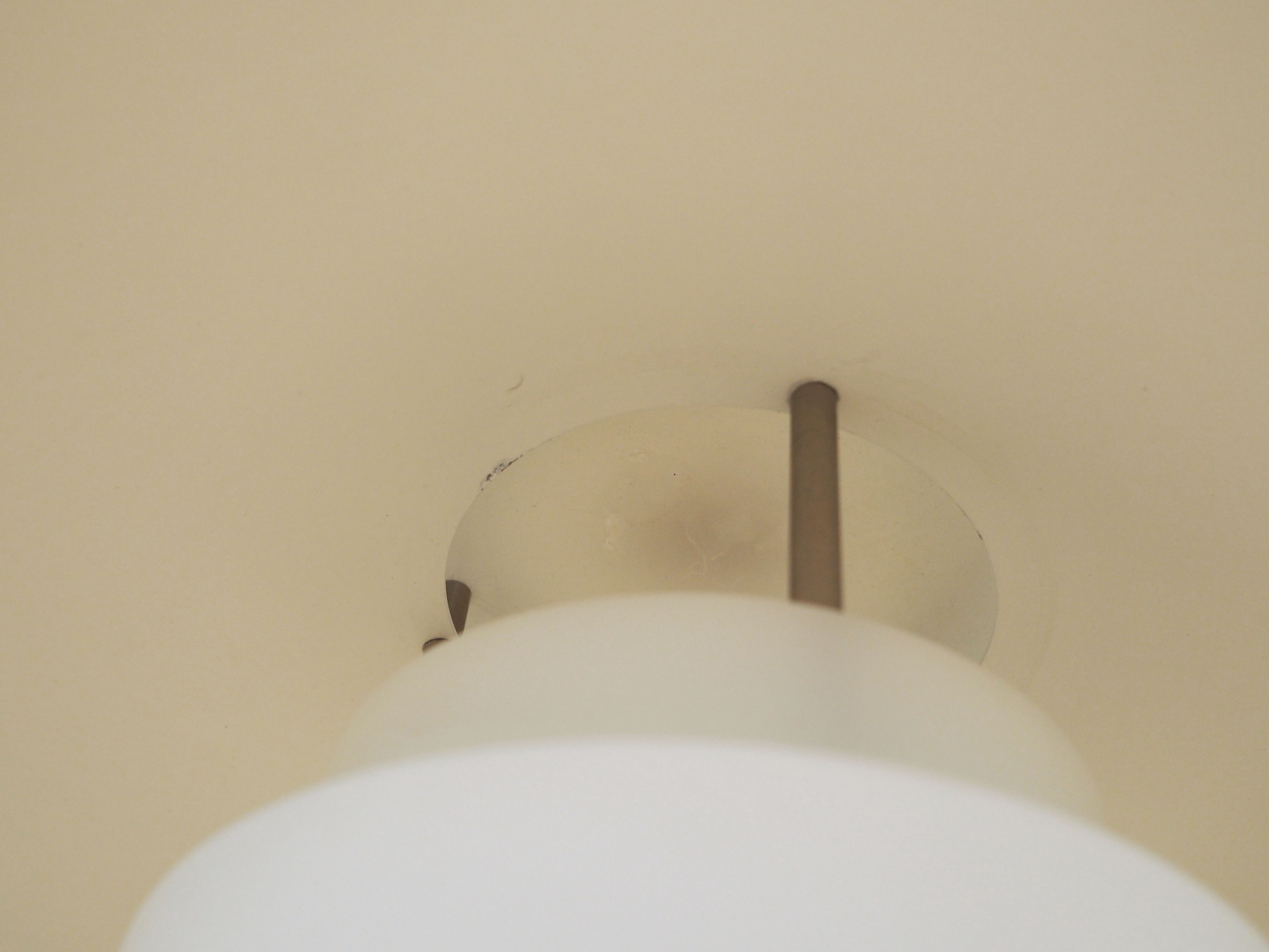 Stehlampe Metall Weiß 1970er Jahre