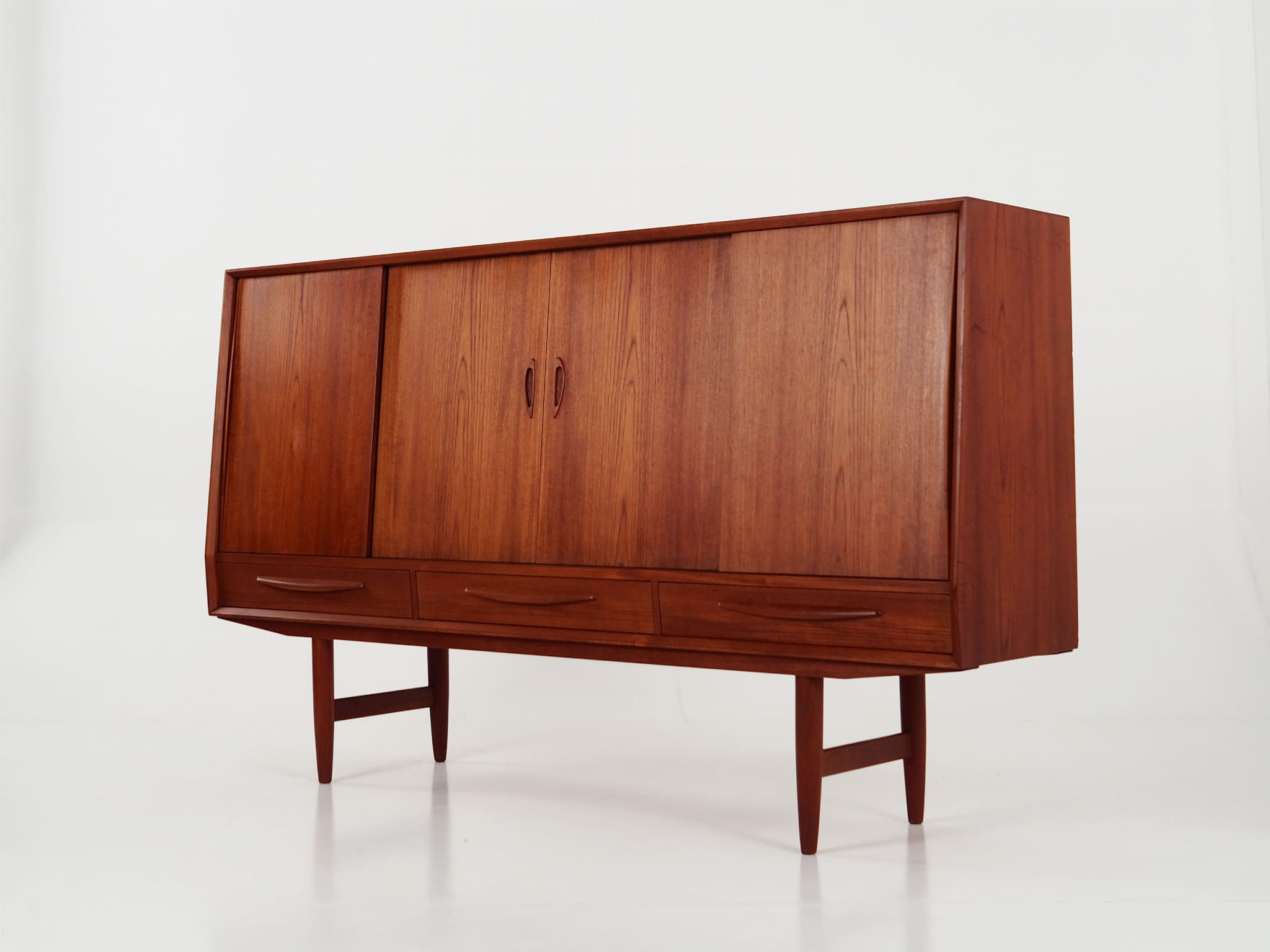 Highboard Teak Brown 1970s