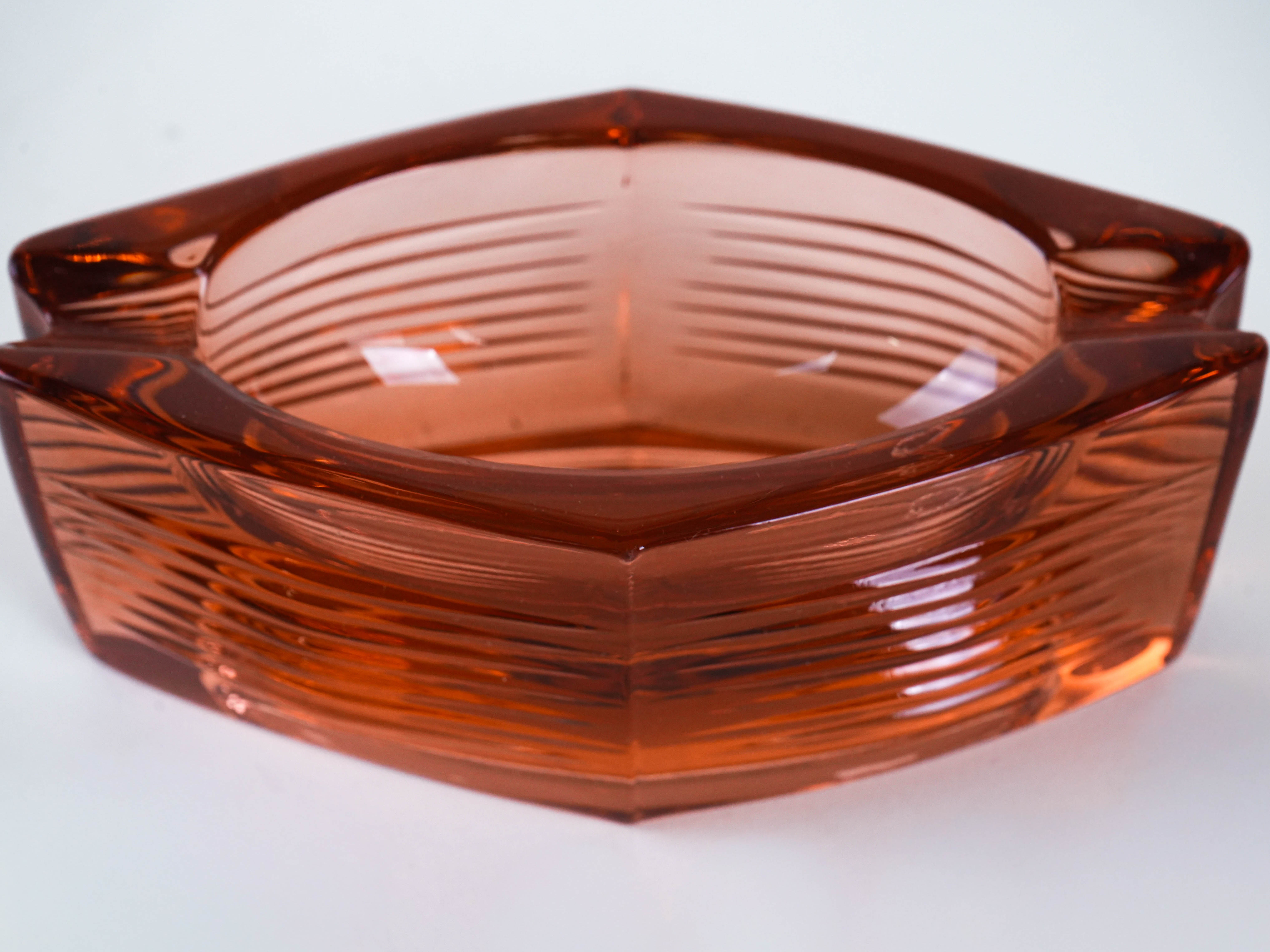 Glass Ashtray Pink
