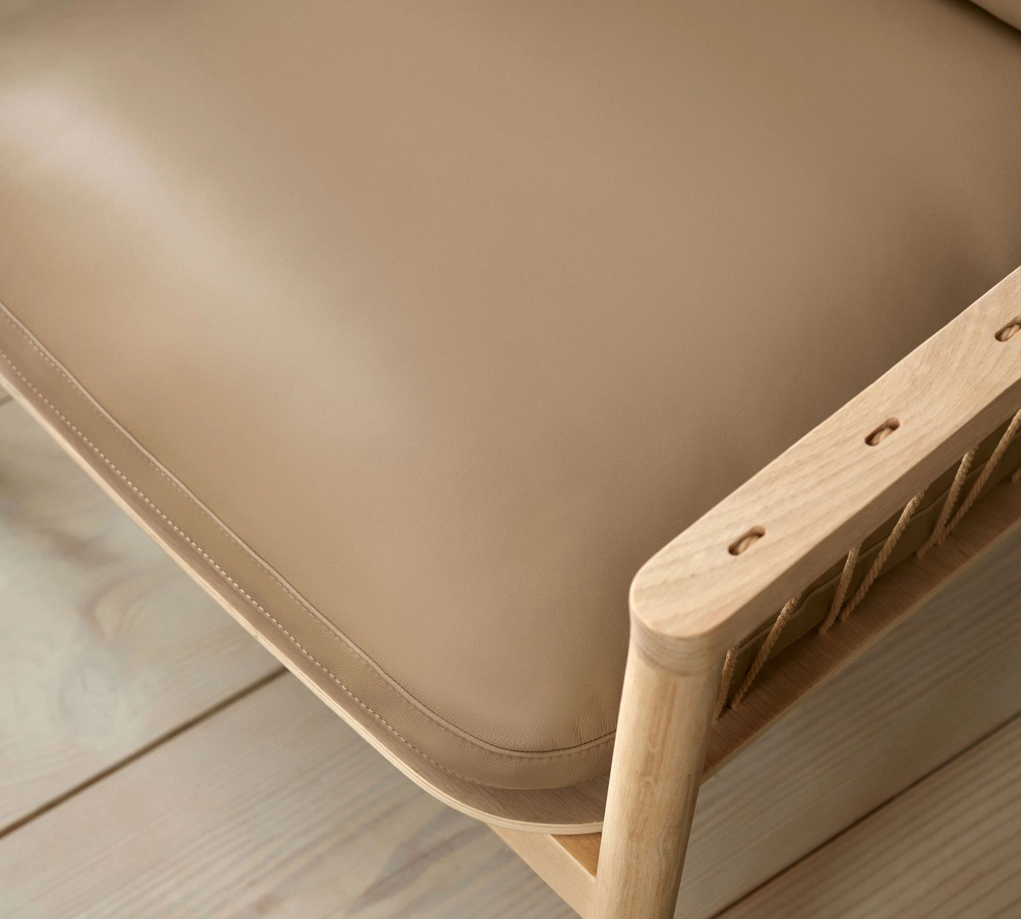 Enzo Sessel Leather Soffy Beige