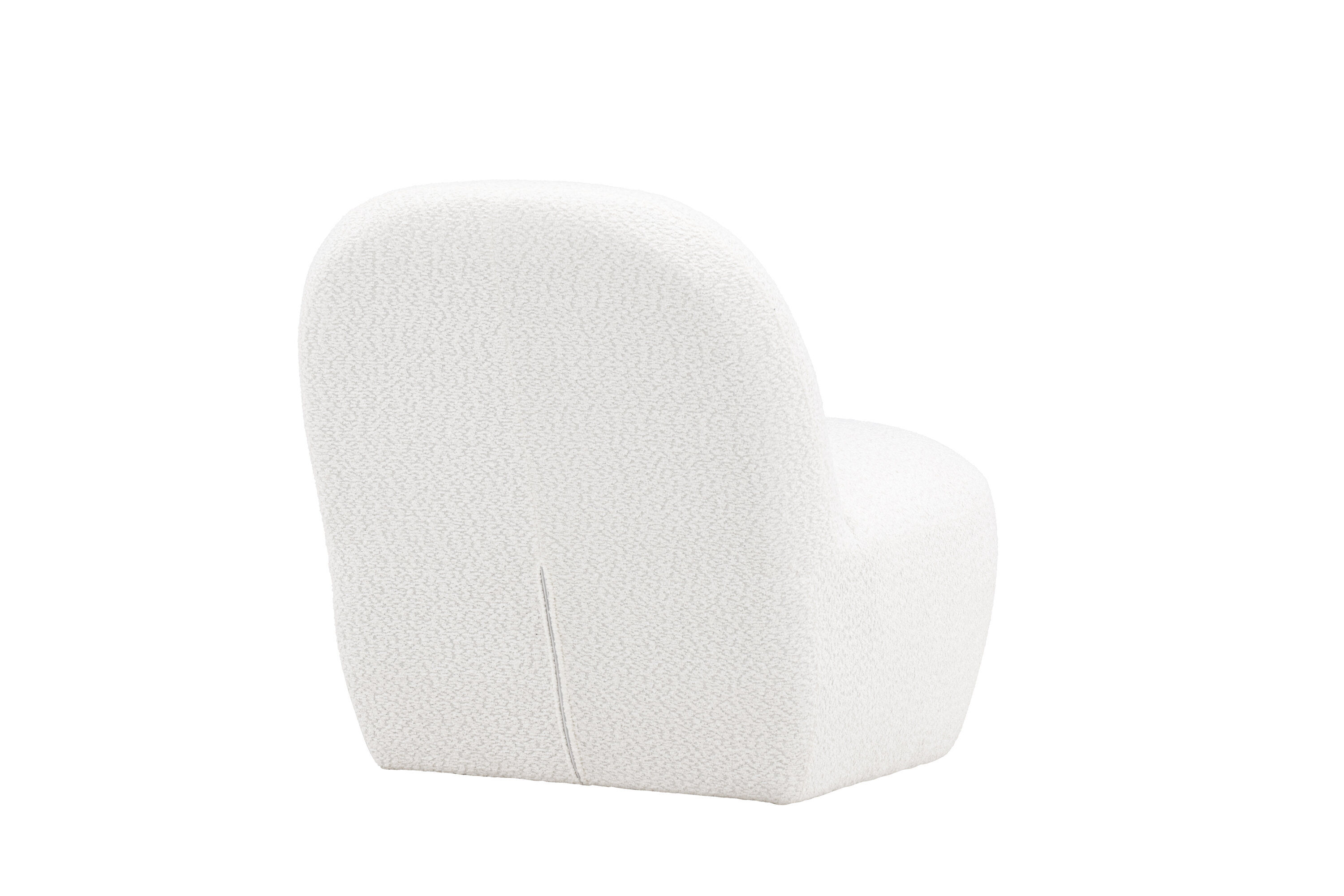 Mahla Lounge Chair White Boucle