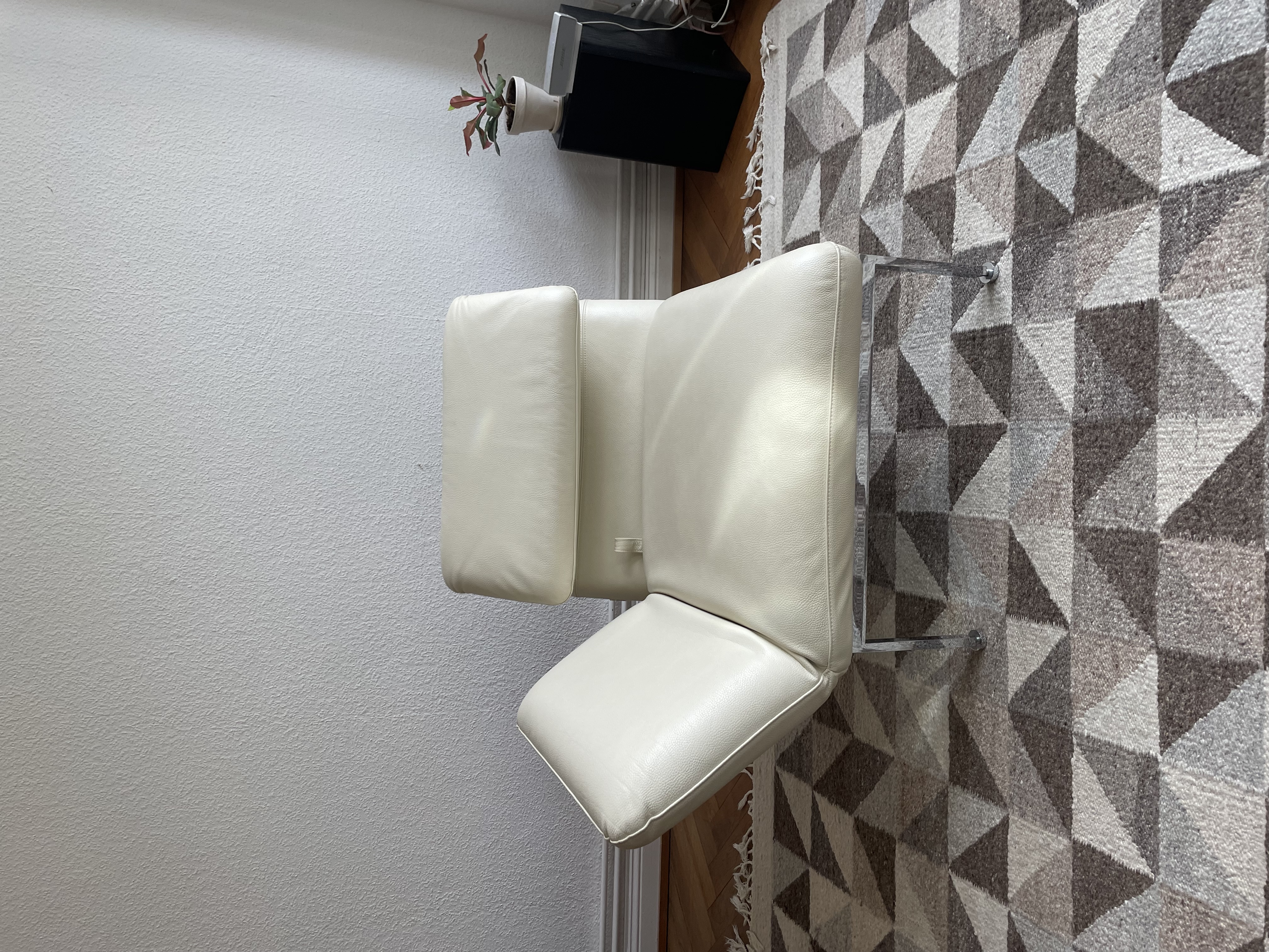 2x Roro Sessel Leder Creme