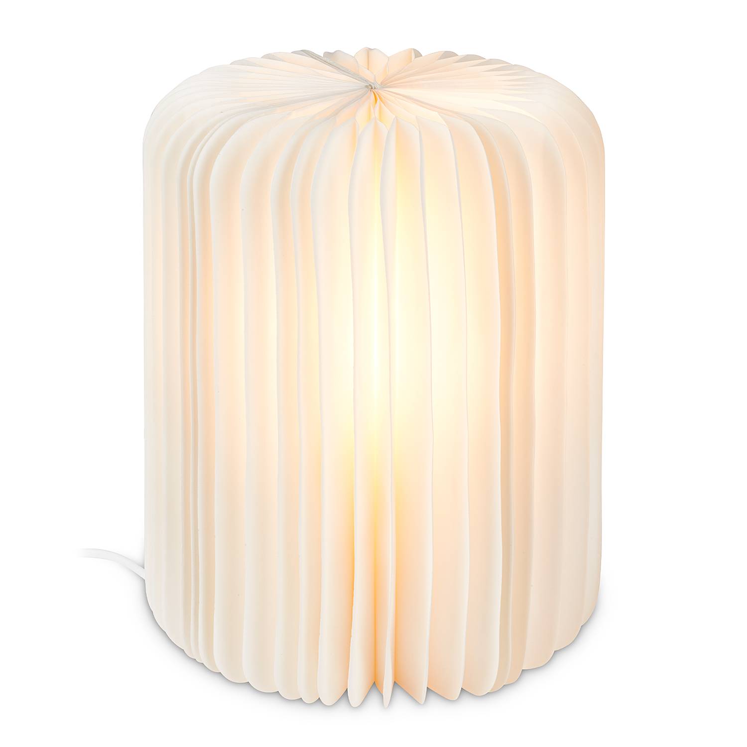 Tischleuchte Kortekari Papier Weiß