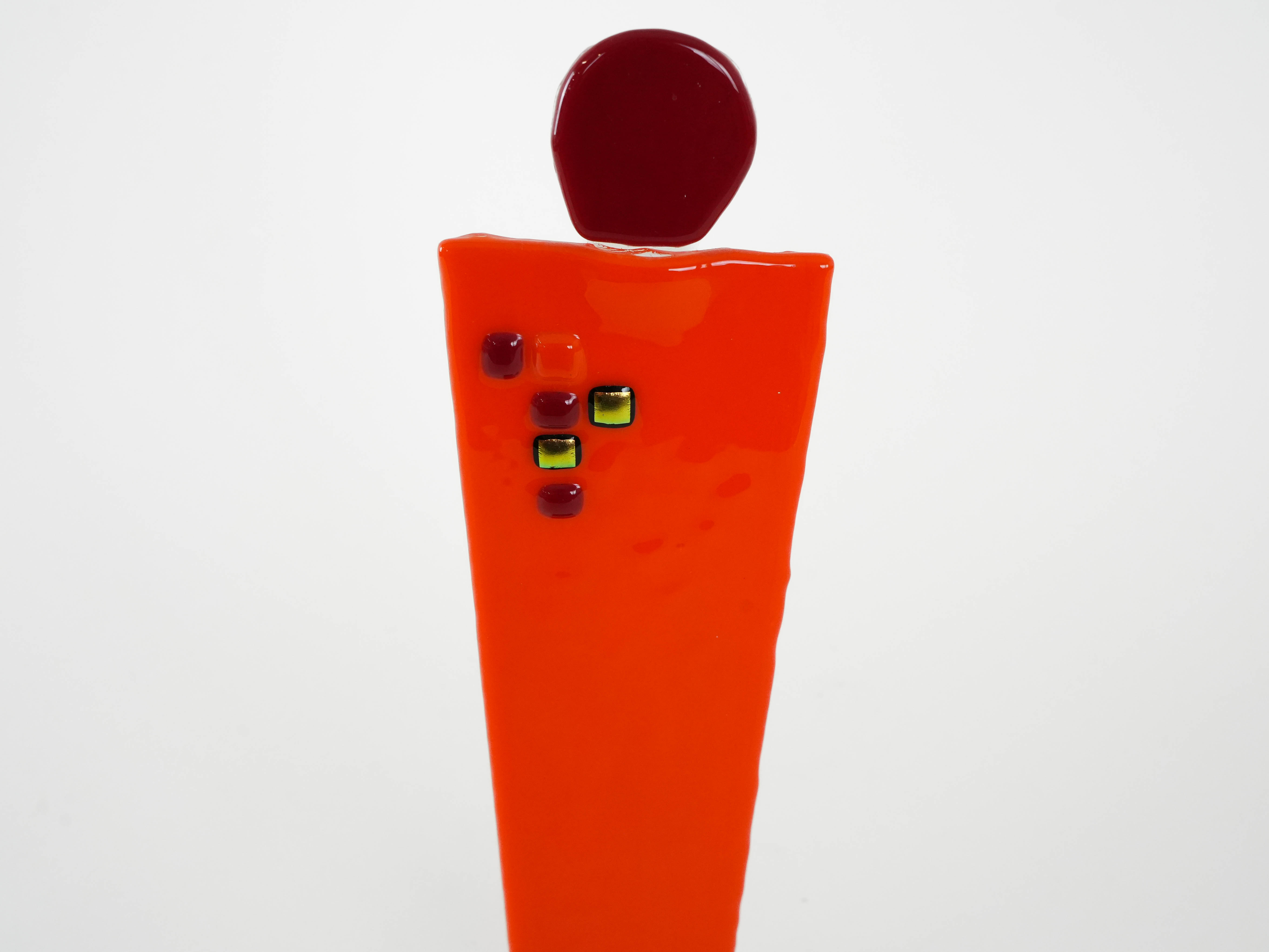 Geometrische Figur Orange 1970er Jahre