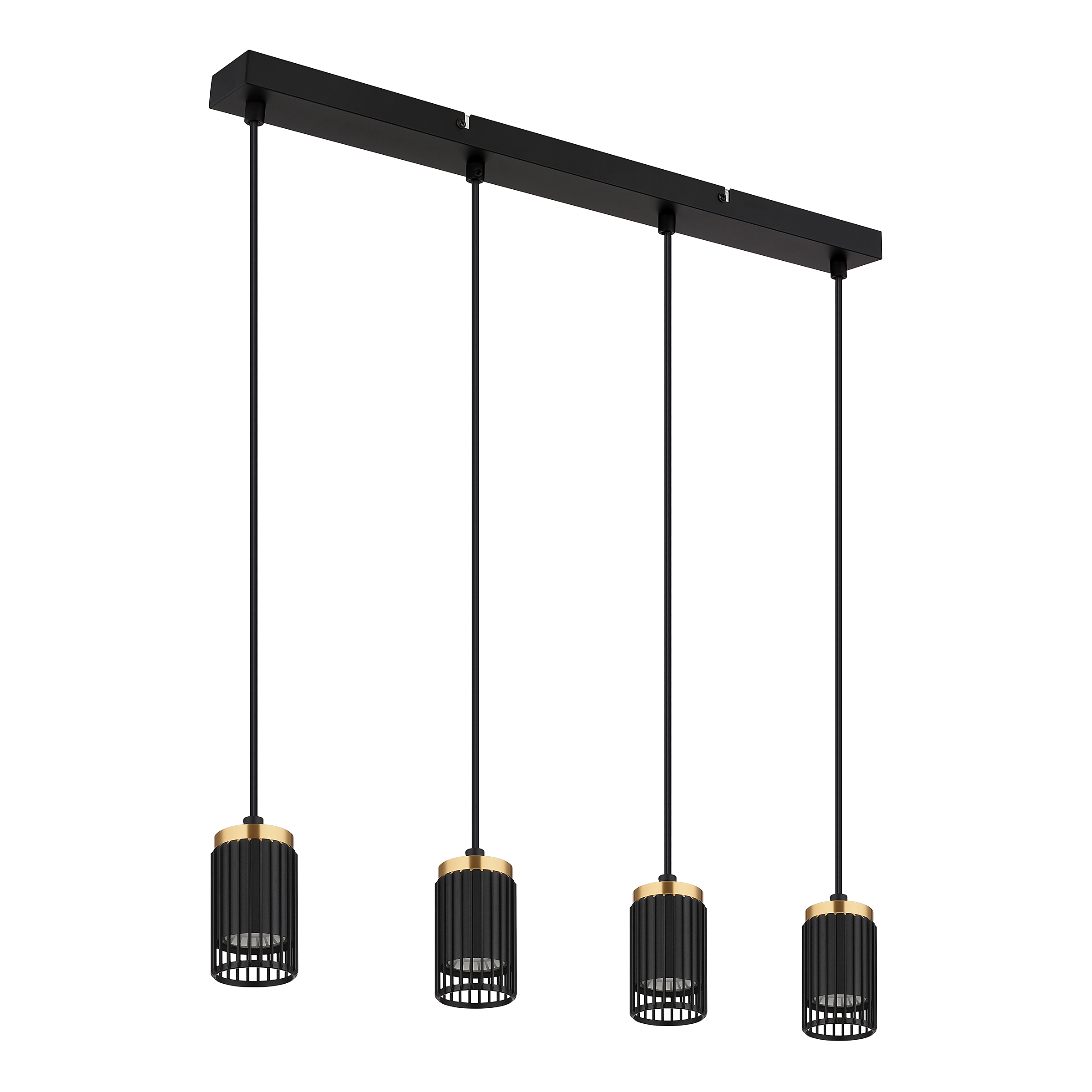 Korben Typ B Pendelleuchte 4-flammig Eisen Schwarz