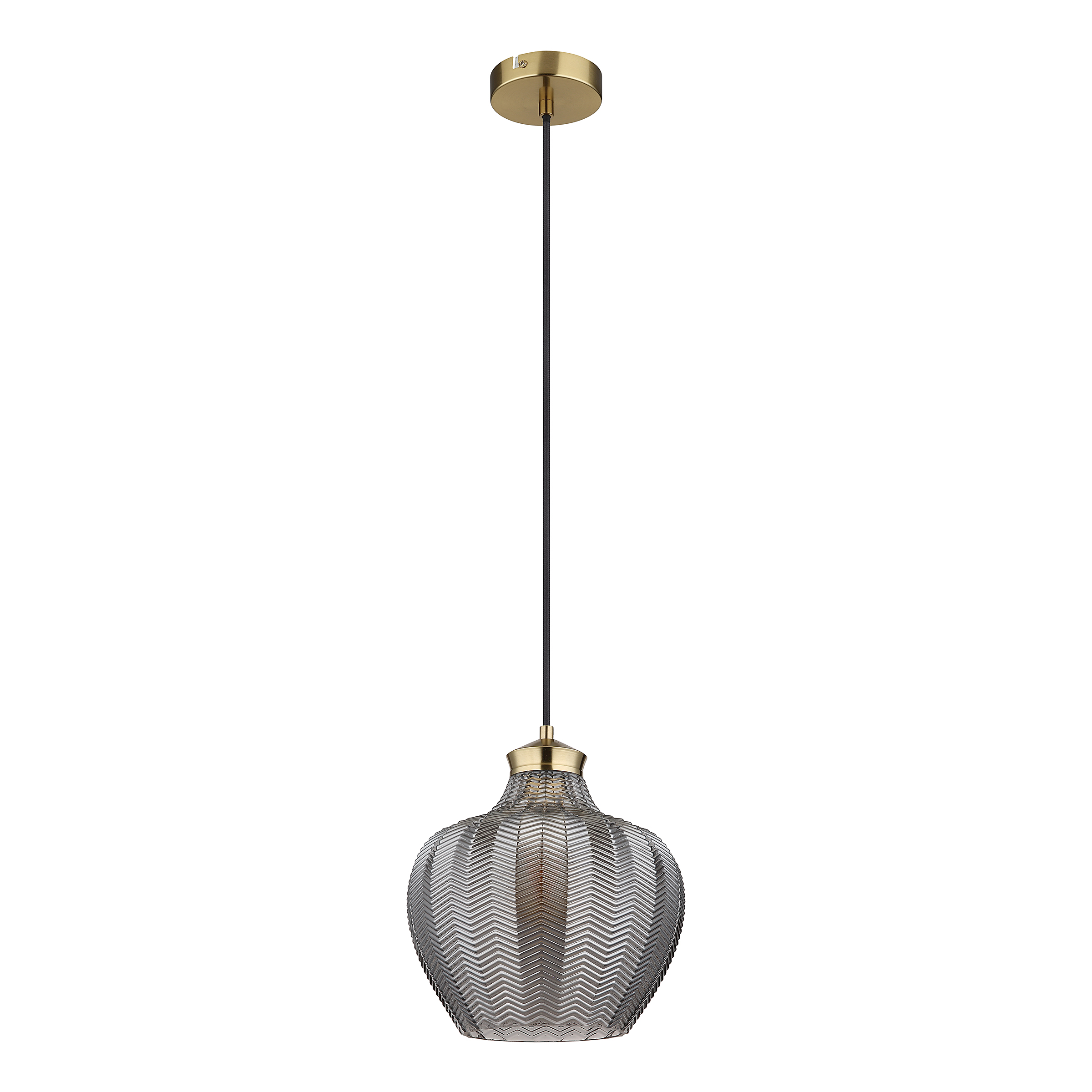 Pendelleuchte Jessica Typ D Rauchglas Eisen
