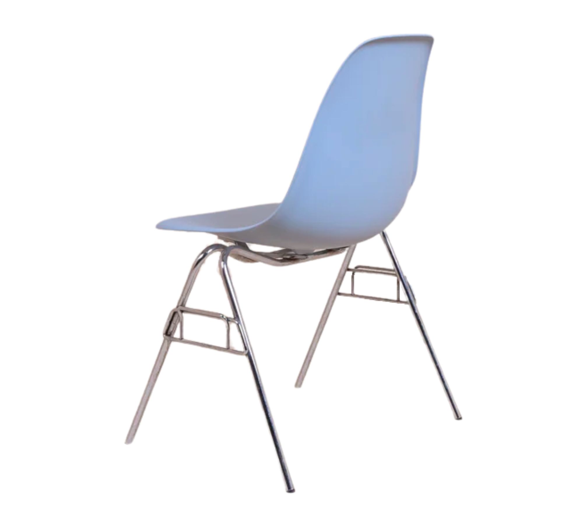 Eames DSS Plastic Side Chair Eisgrau 