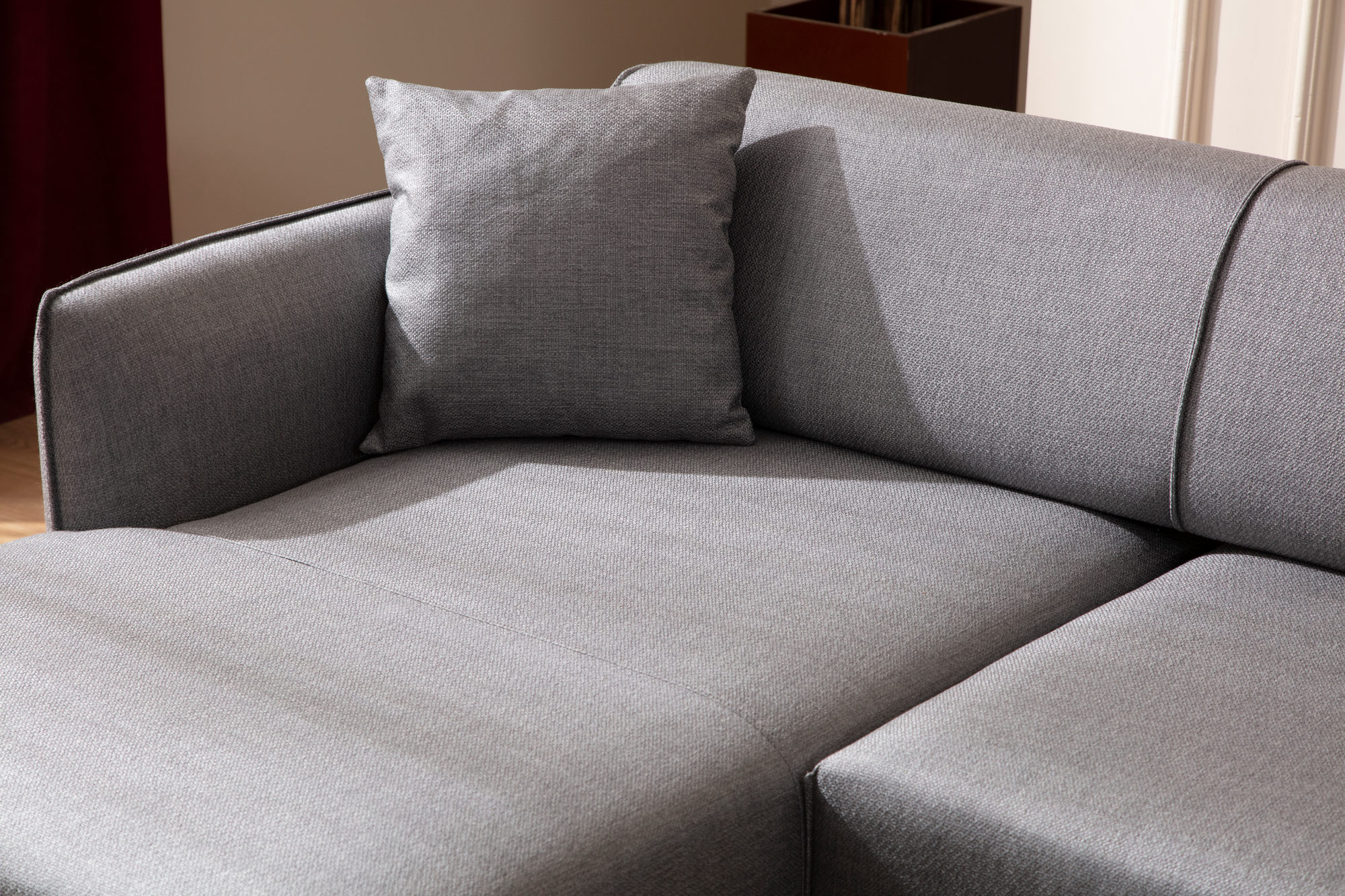 Belissimo Ecksofa Links Grau