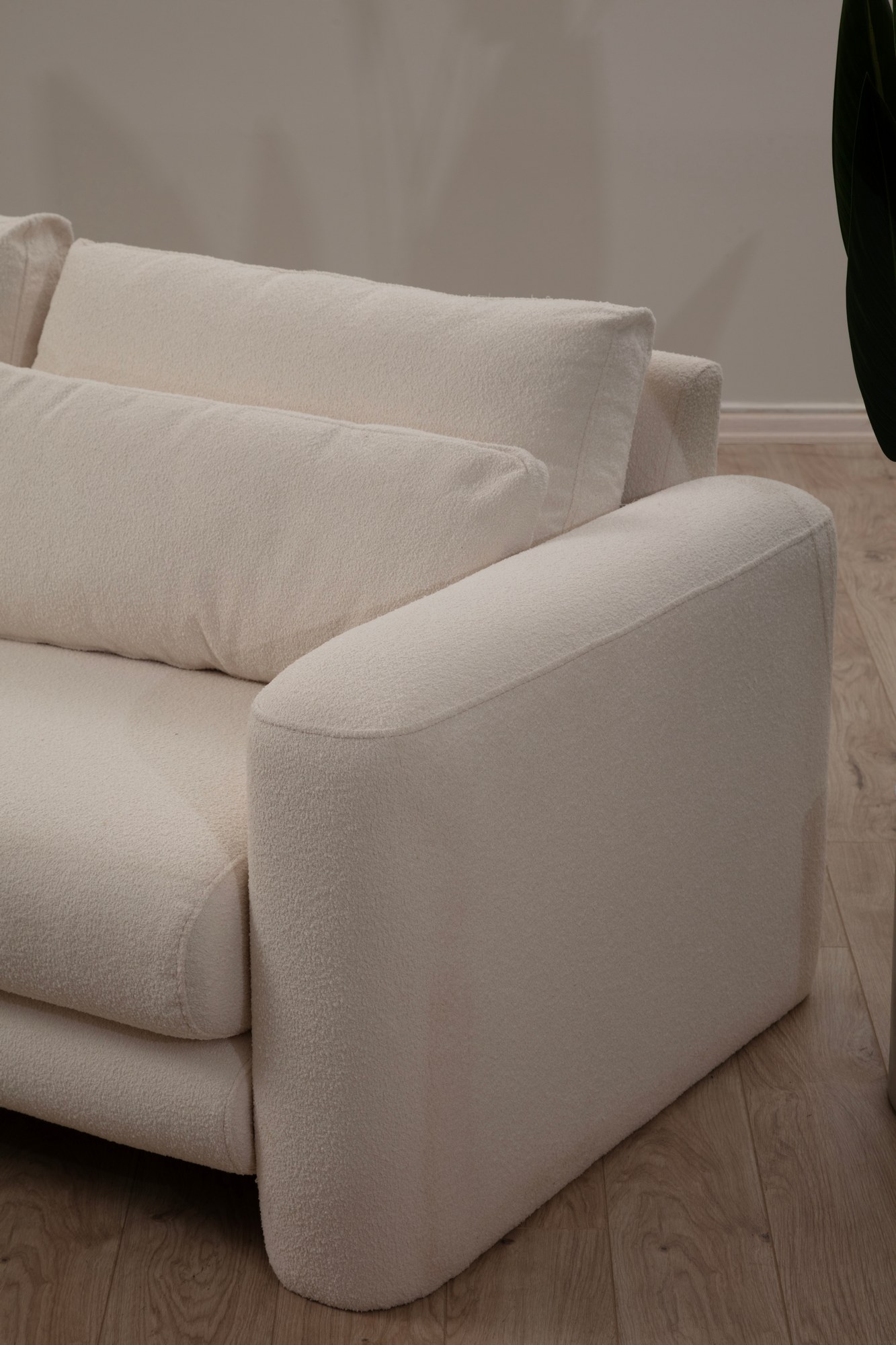 Lily Ecksofa Links Creme