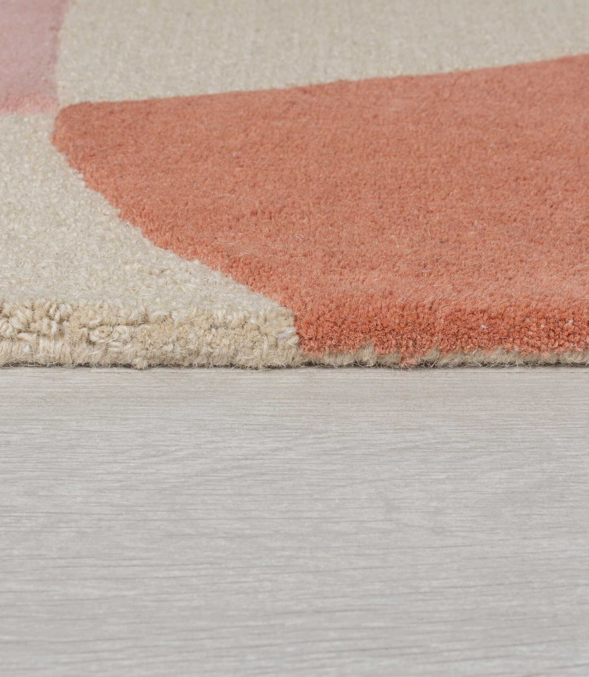 Wollteppich Glow Terracotta 120 x 170 cm