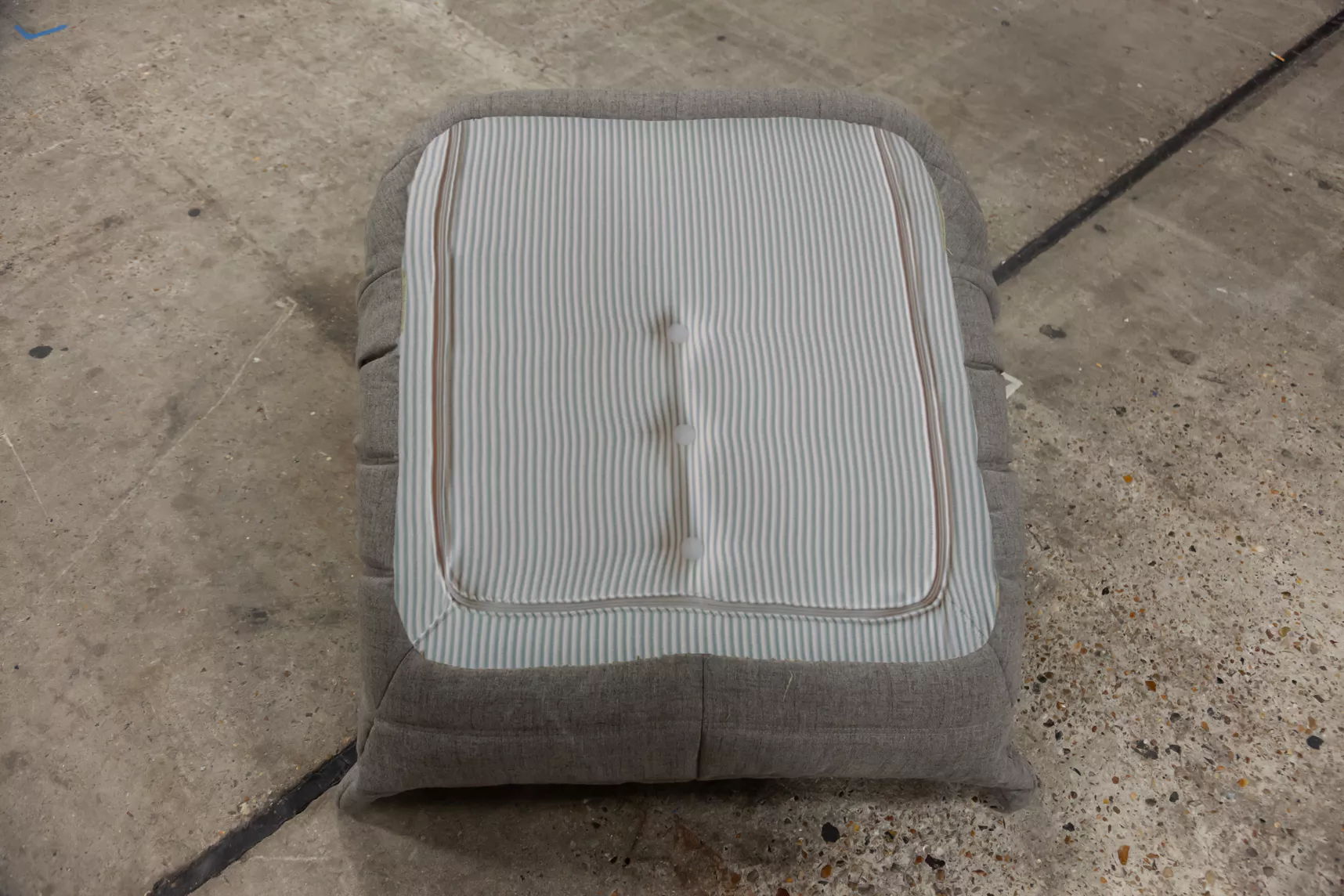 Togo Set Lounge 3 pezzi tessuto grigio caldo