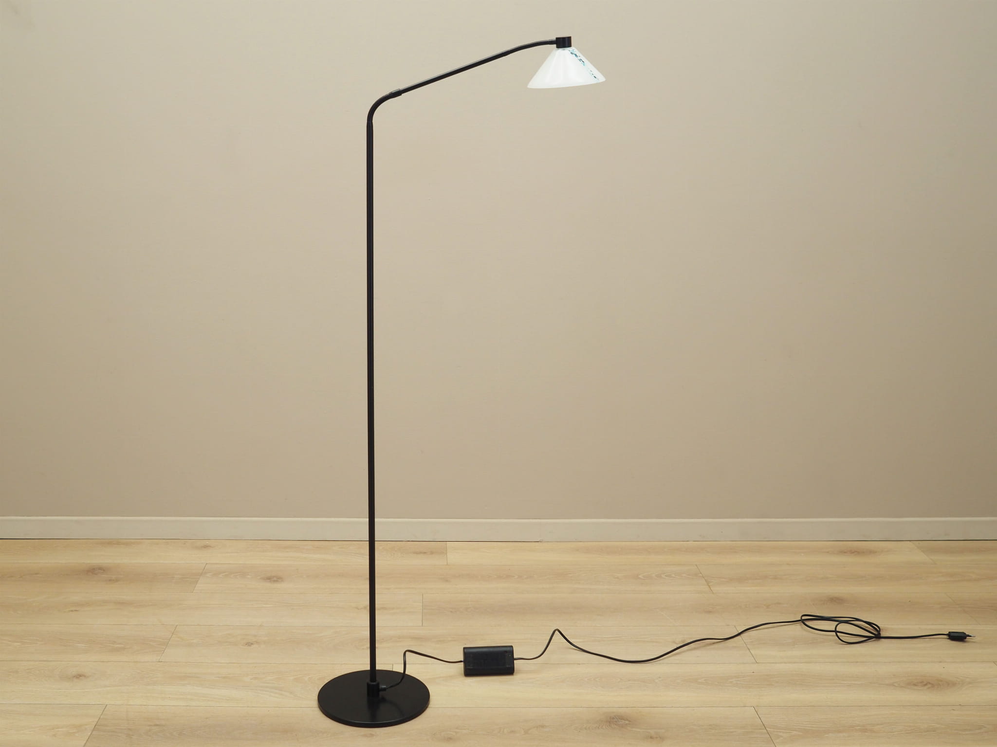 Stehlampe Metall Glas 1970er Jahre