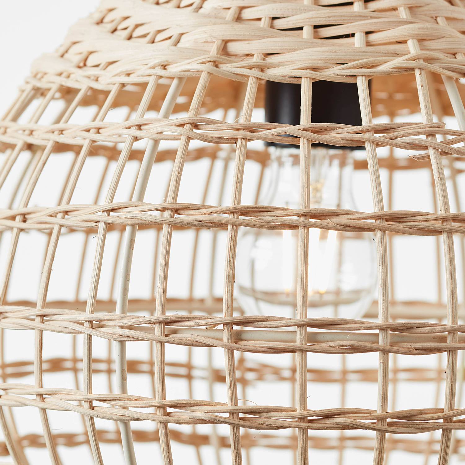 Pendant lamp Southsea Rattan Iron