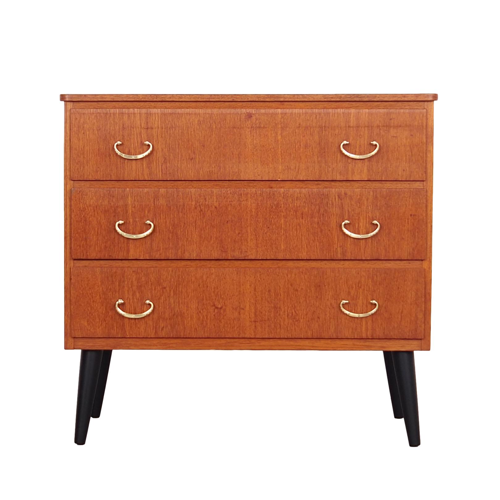 Vintage chest of drawers Teak brown 1970s