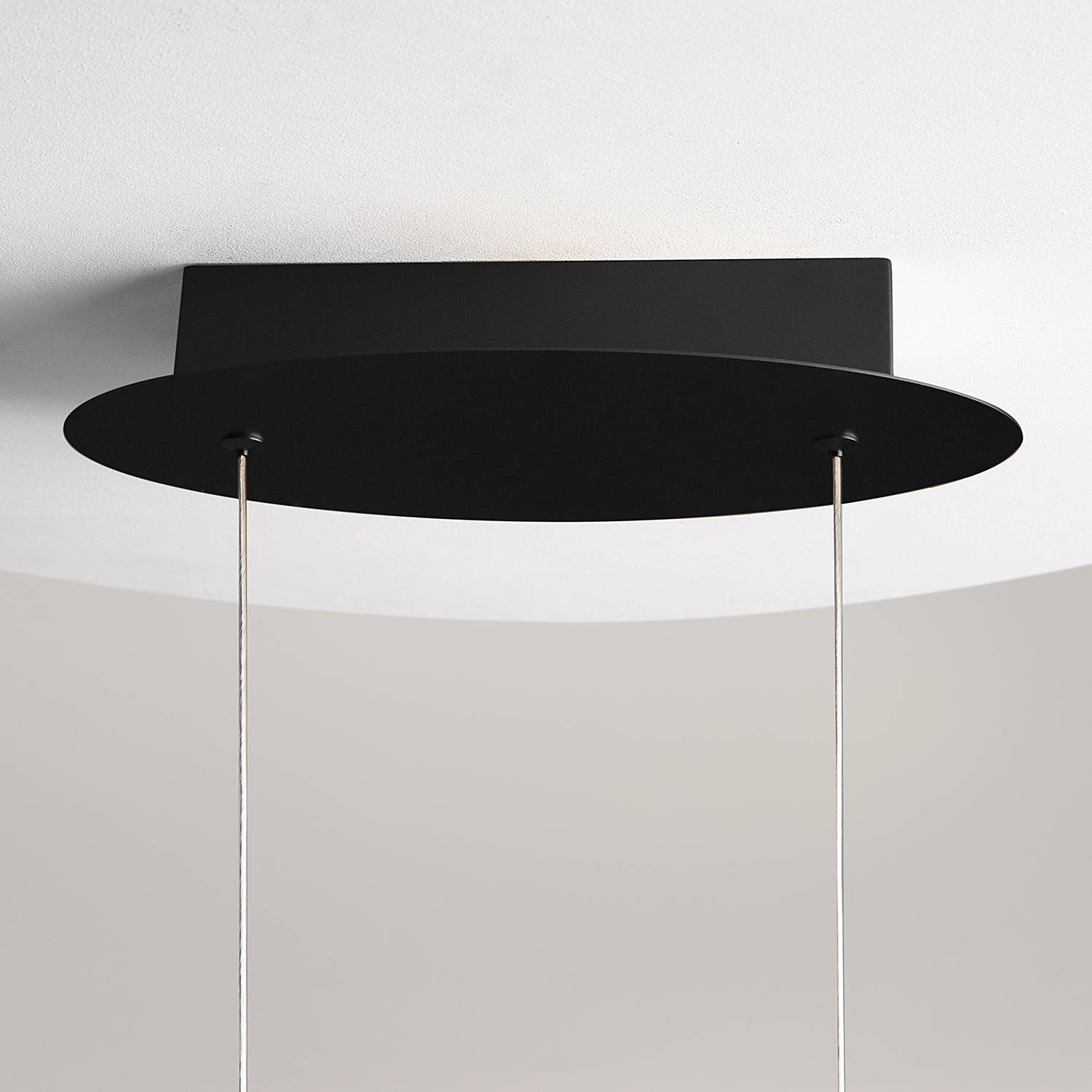 Curve LED-Pendelleuchte Aluminium 1-flammig