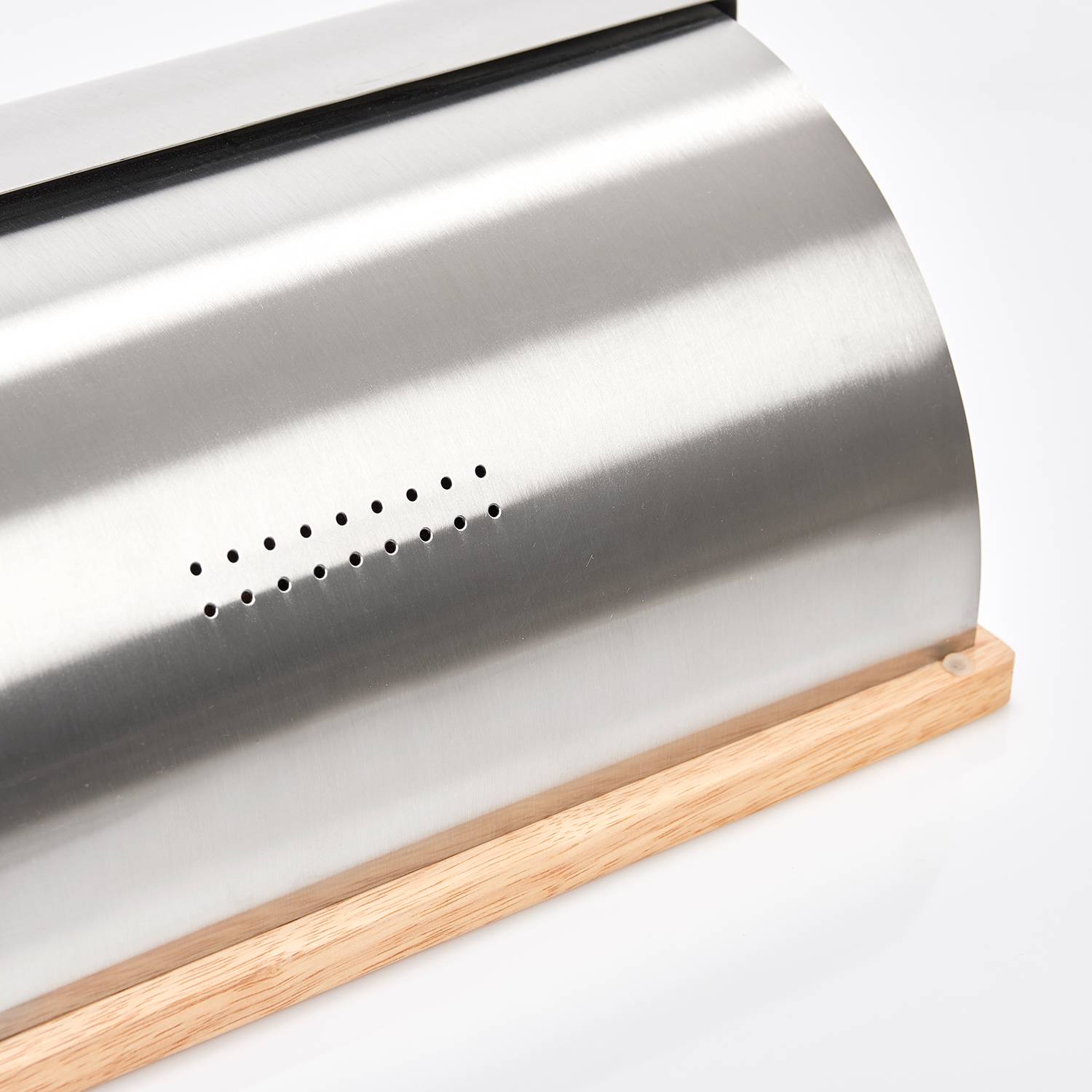 Brotkasten Zobi Gummibaum Silber 39,5 x 28 x 16