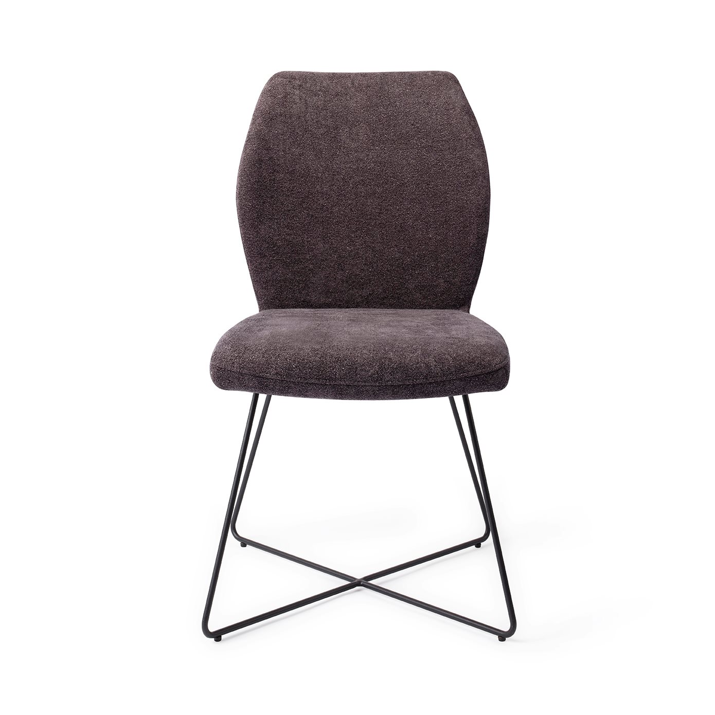 Ikata Dining chair Cross Almost Black