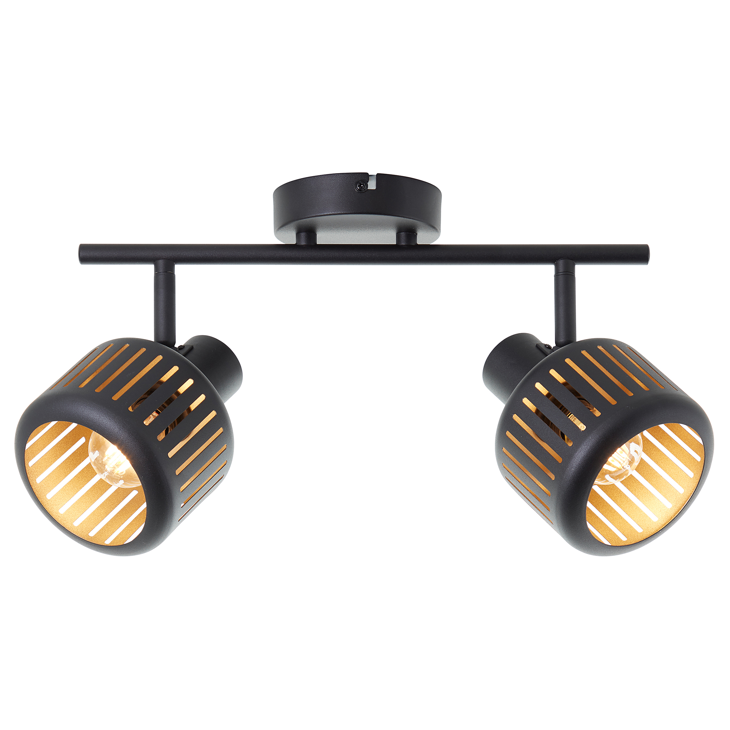 Tyas Deckenleuchte Aluminium Schwarz Gold