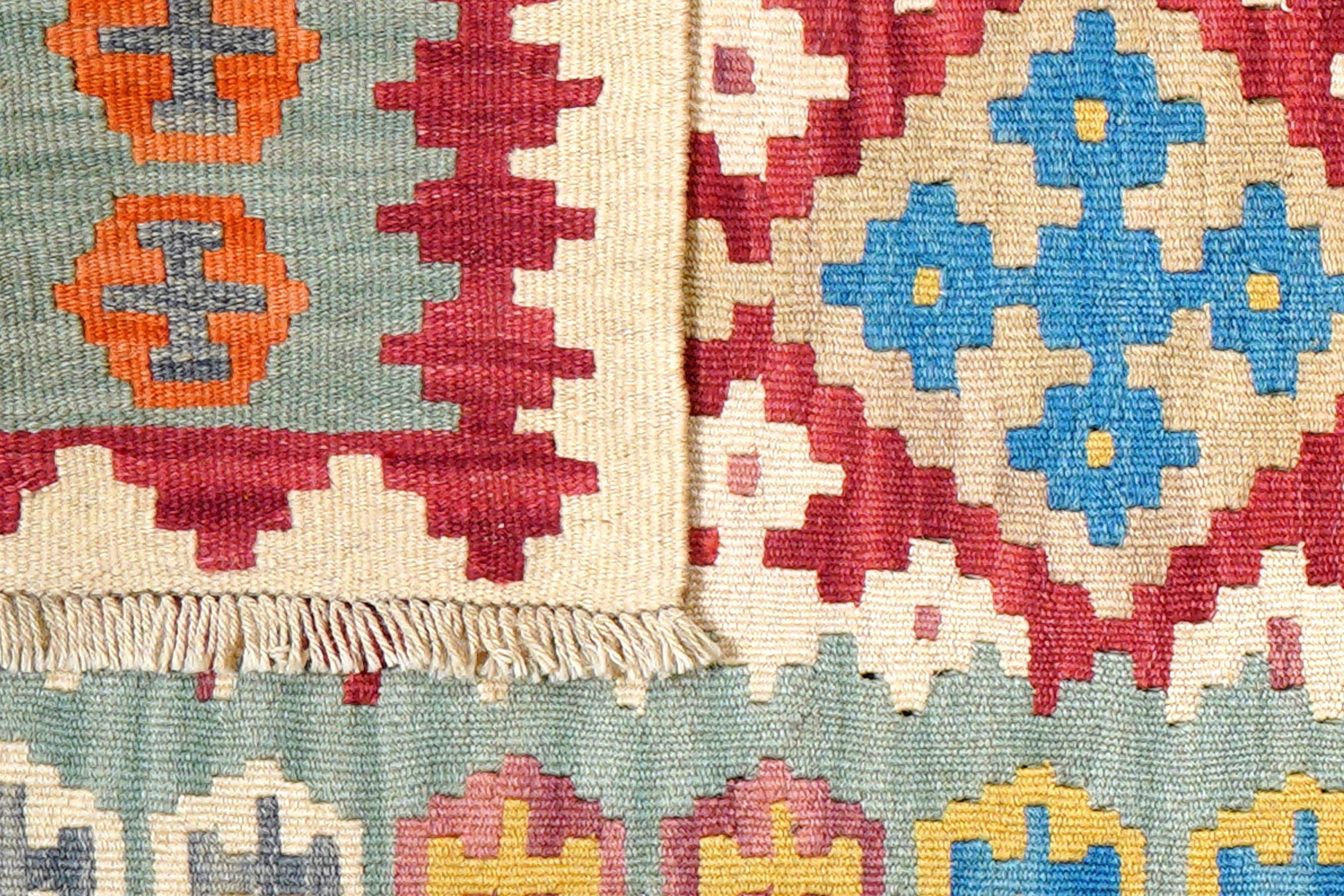 Kilim Gashgai Teppich Wolle Mehrfarbig