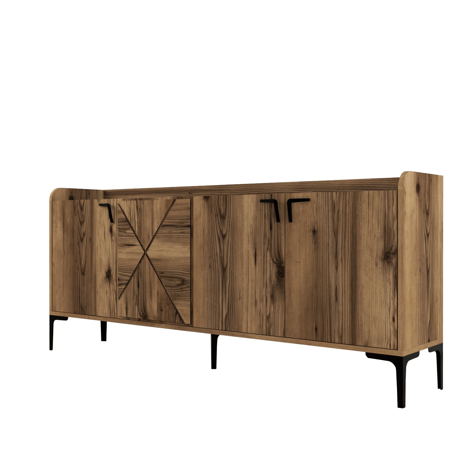 Venedik Sideboard Walnussbraun