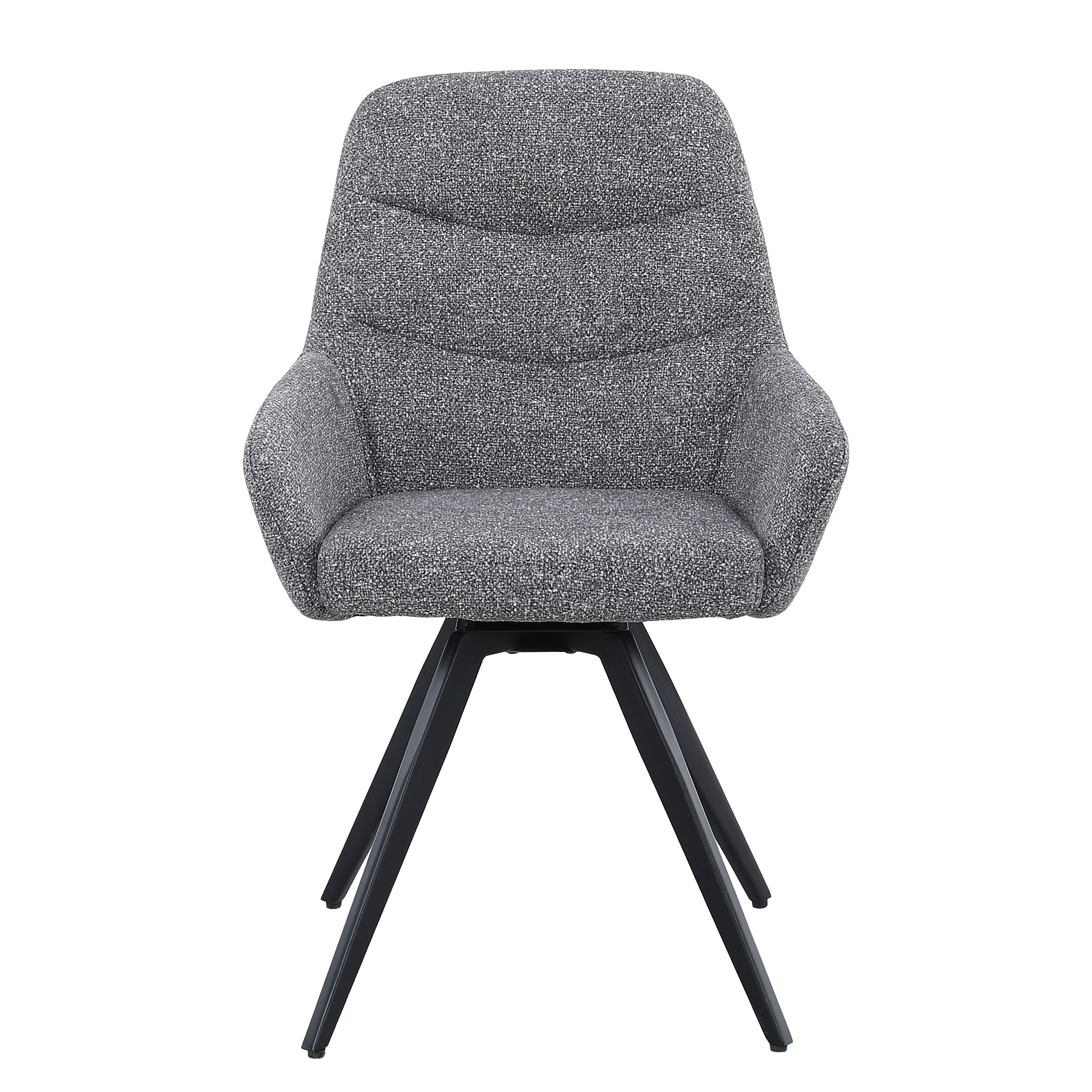 Armlehnenstuhl Cabac 2er-Set Grau