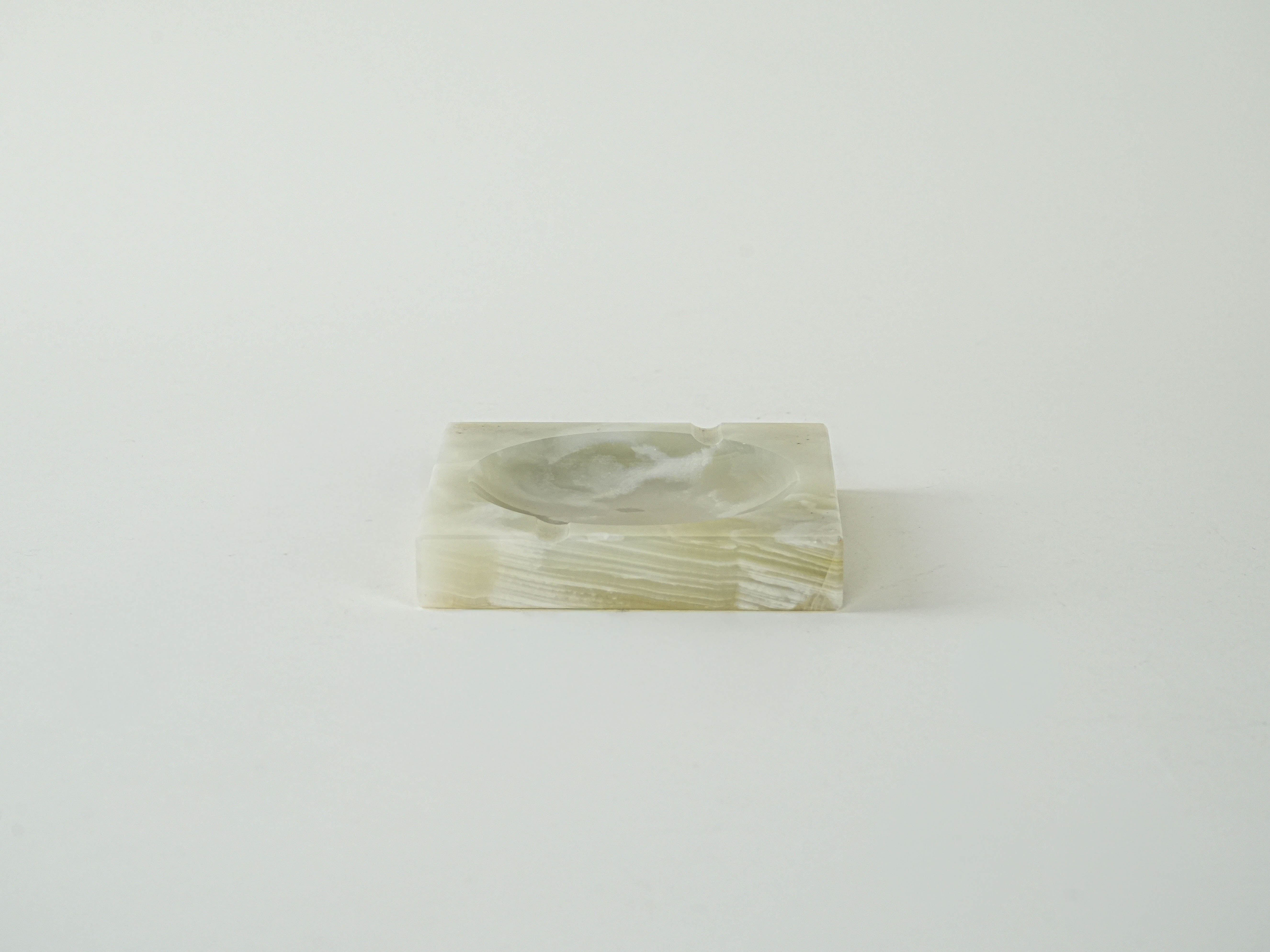 Onyx-Schale Weiß 1960er Jahre