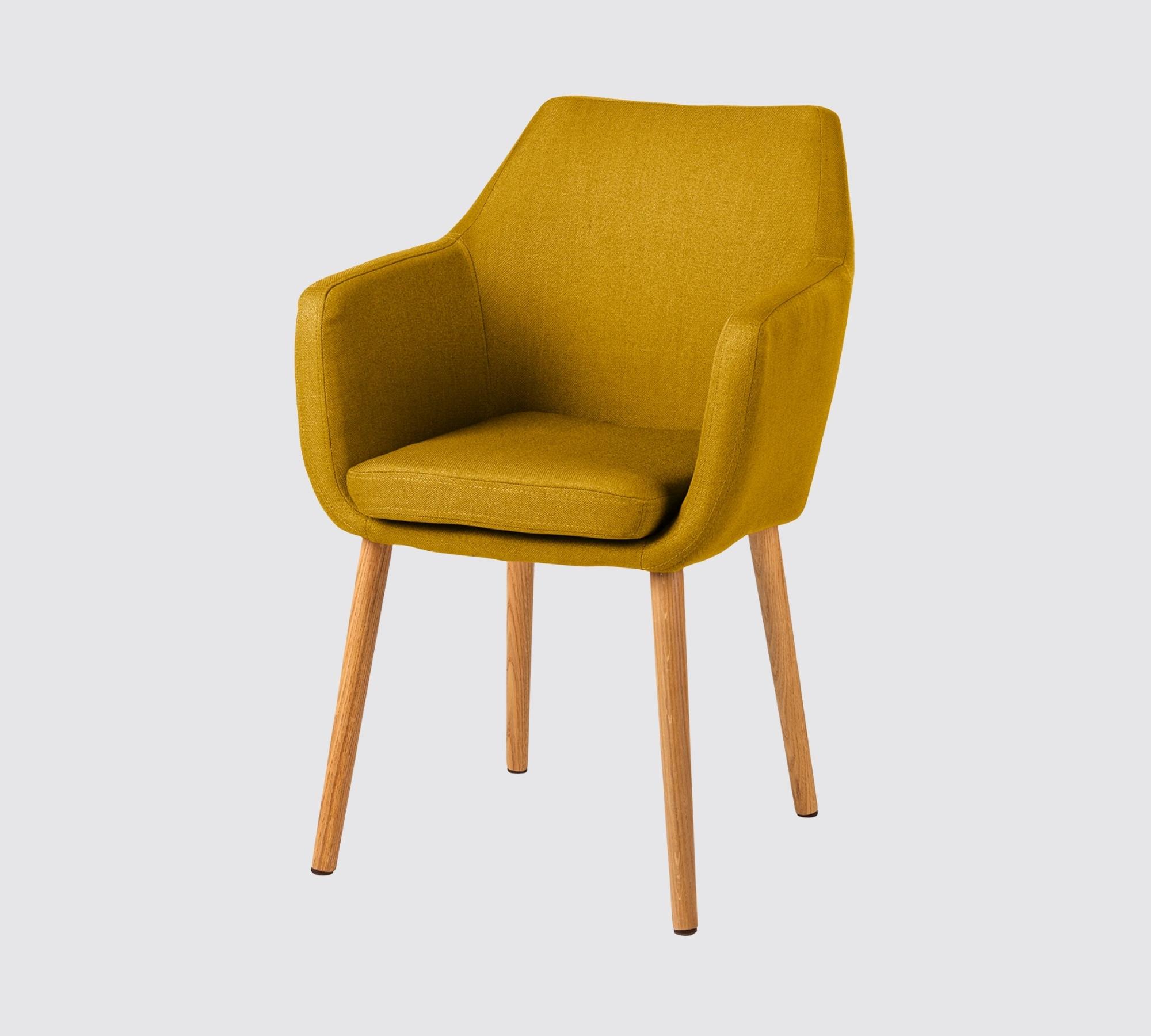 Armchair NICHOLAS fabric: Curry yellow Single chair