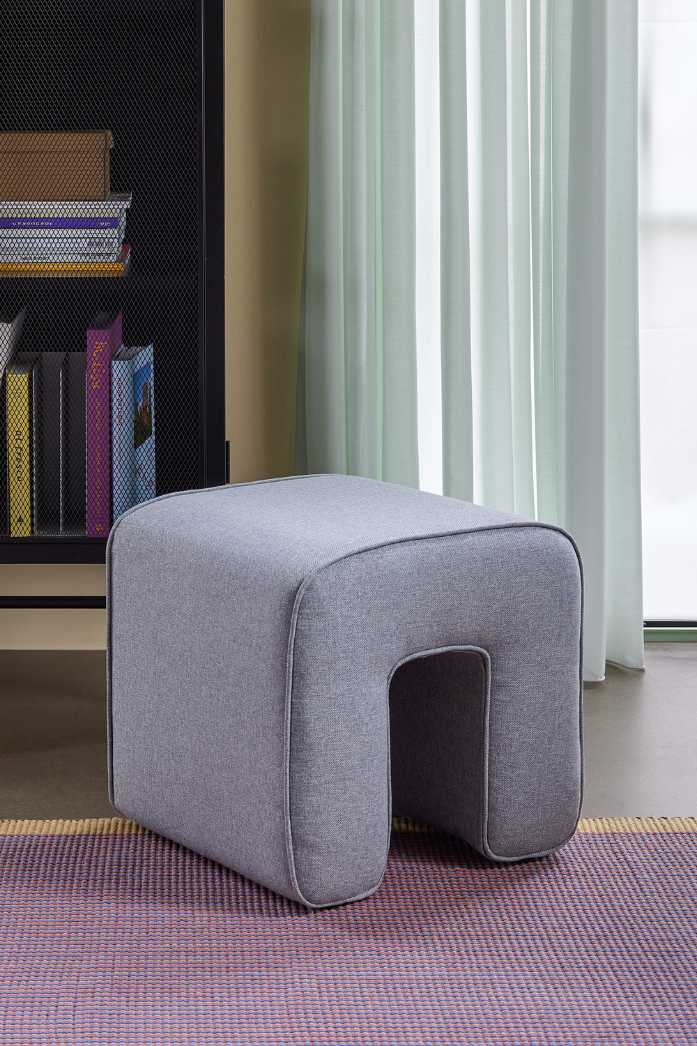 Sculpture Pouf Grey