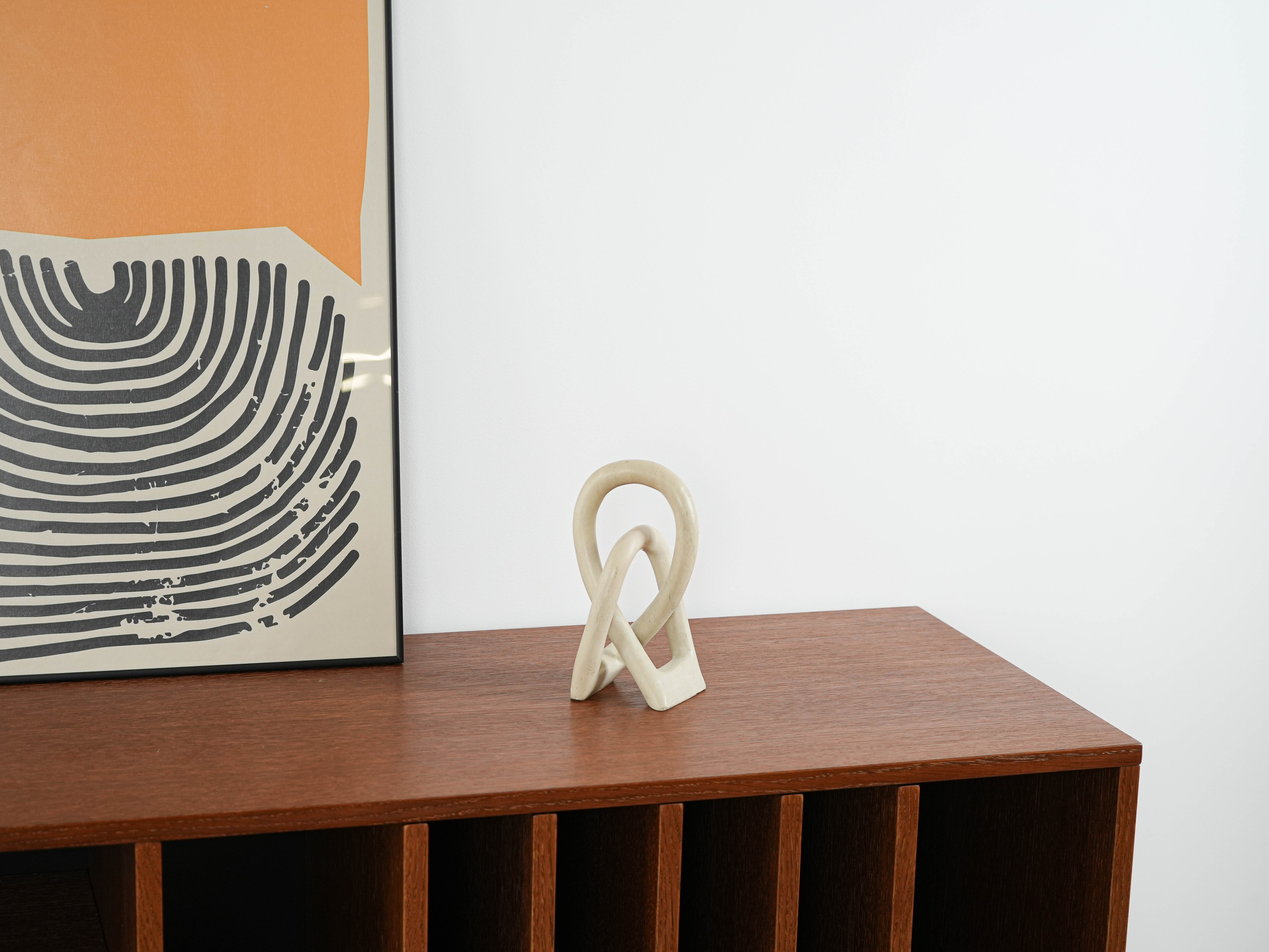 Sculpture Abstract White 1980s