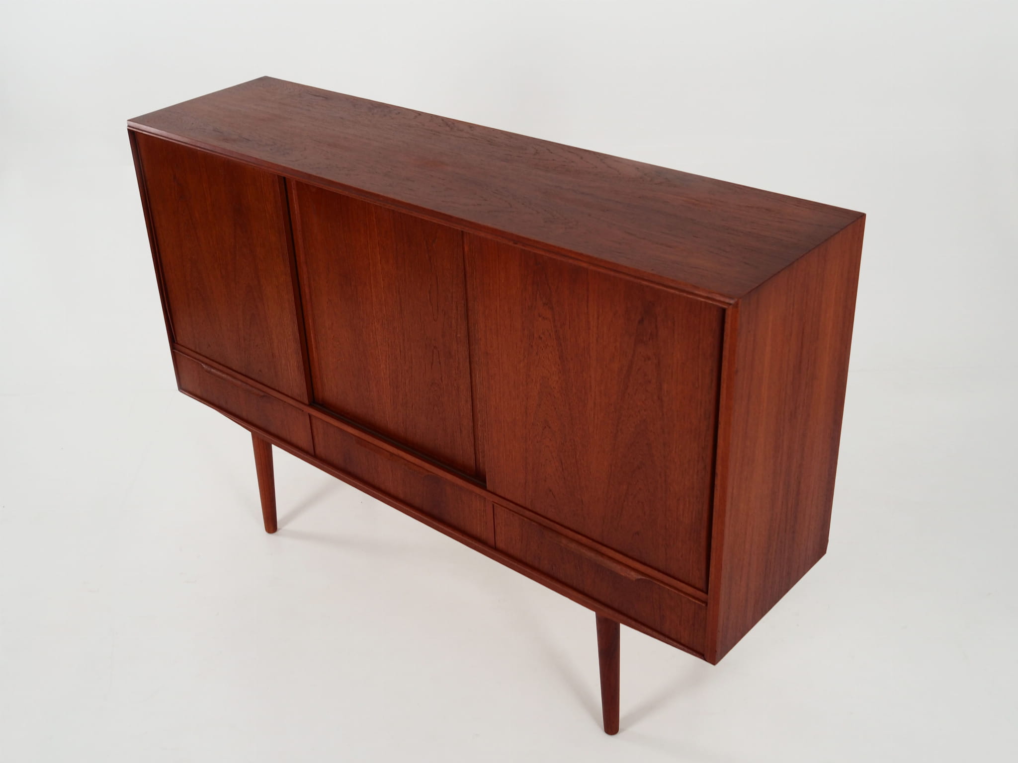 Highboard Teakholz Braun 1960er Jahre