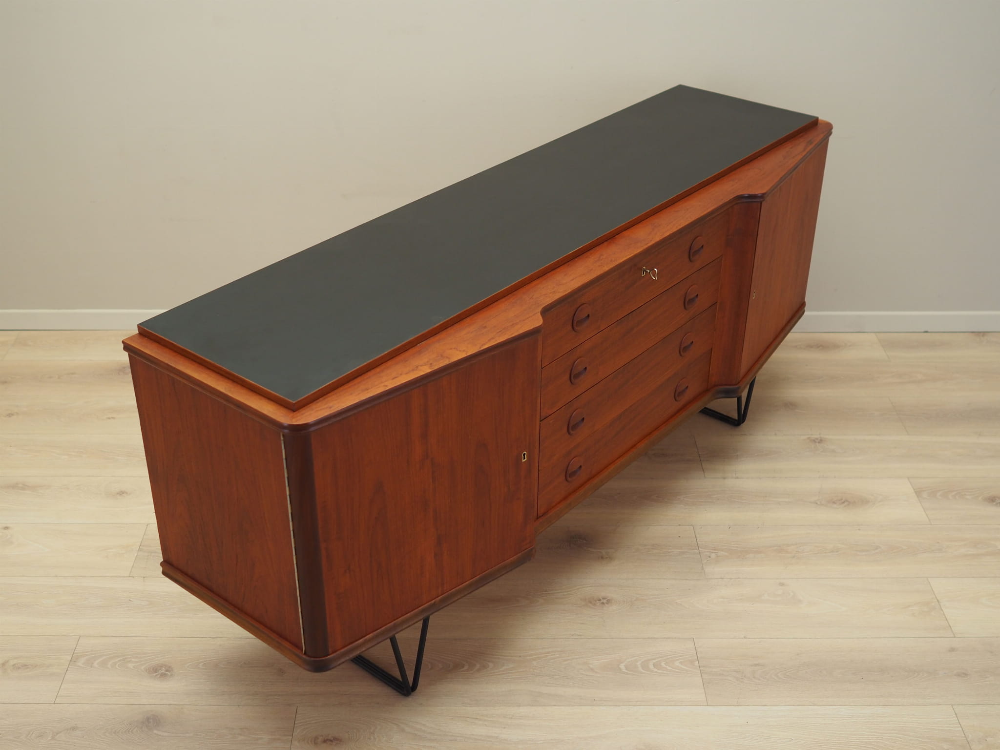 Sideboard Teakholz Braun 1970er Jahre