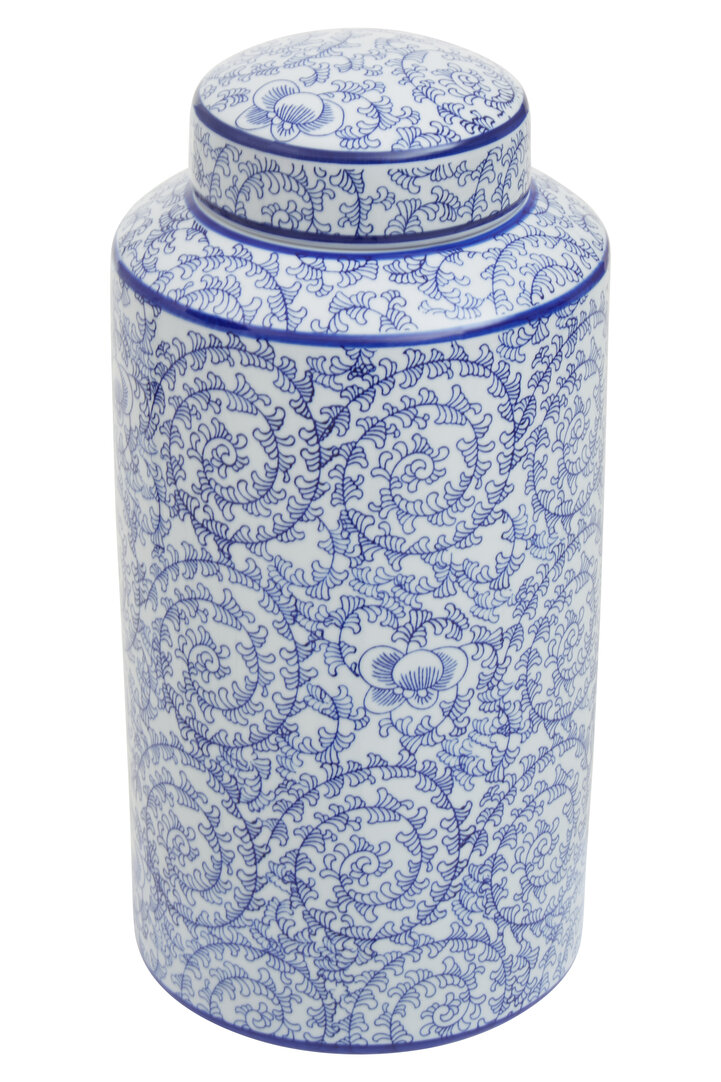 Calix Large Ceramic Vessel Blue White