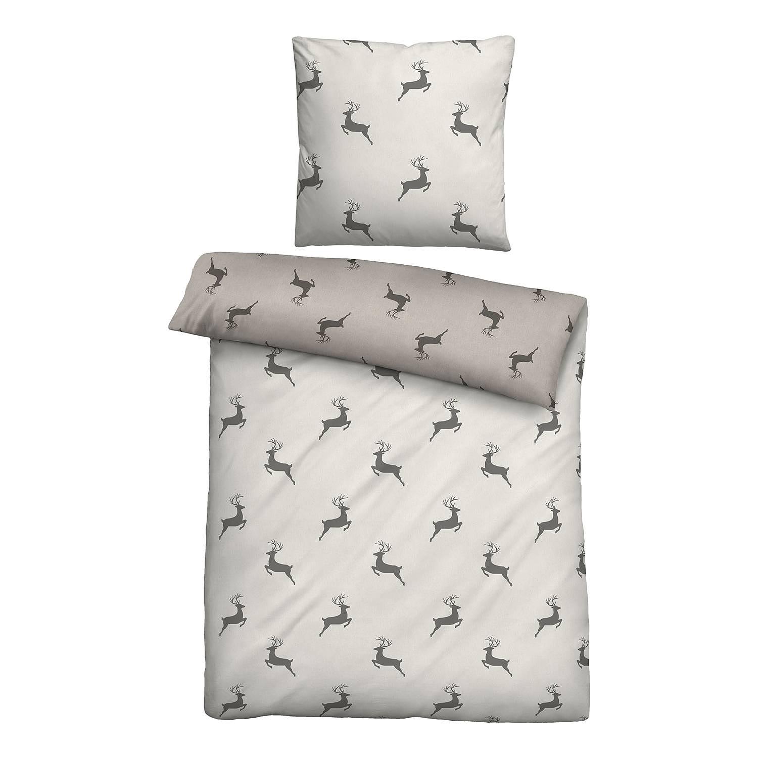 Rosin Bedding Set Melange Flannel Beige  1