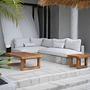 Teak wood side table Natural 2