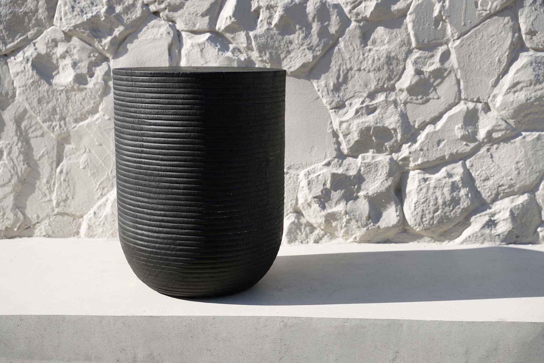 Der Buntuk Stool Schwarz ø35cm  2