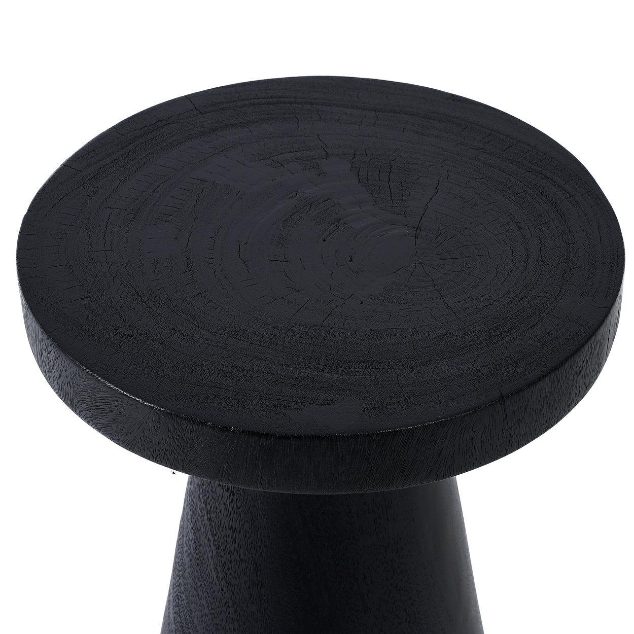 Der Fiji Beistelltisch Schwarz ø40cm  4