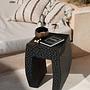 The Montano stool Black ø38cm 1