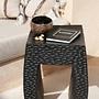 The Montano stool Black ø38cm 3