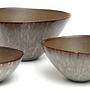 The Peniche Serving bowl ø26cm Grey 3