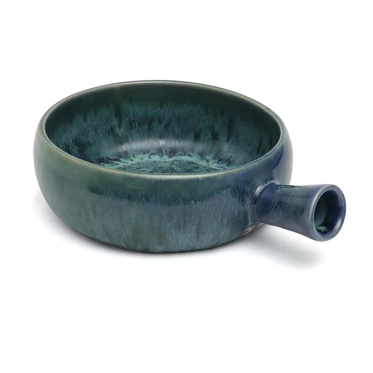 Aqua-Auflaufform mit Griff Blau 2