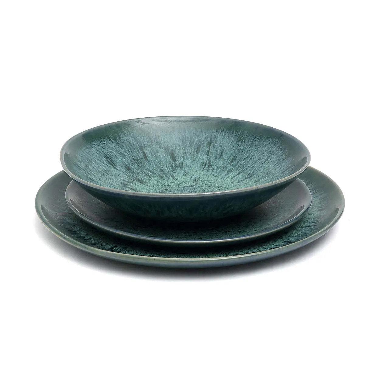 Aqua Salad Plate Blue ø22cm 4