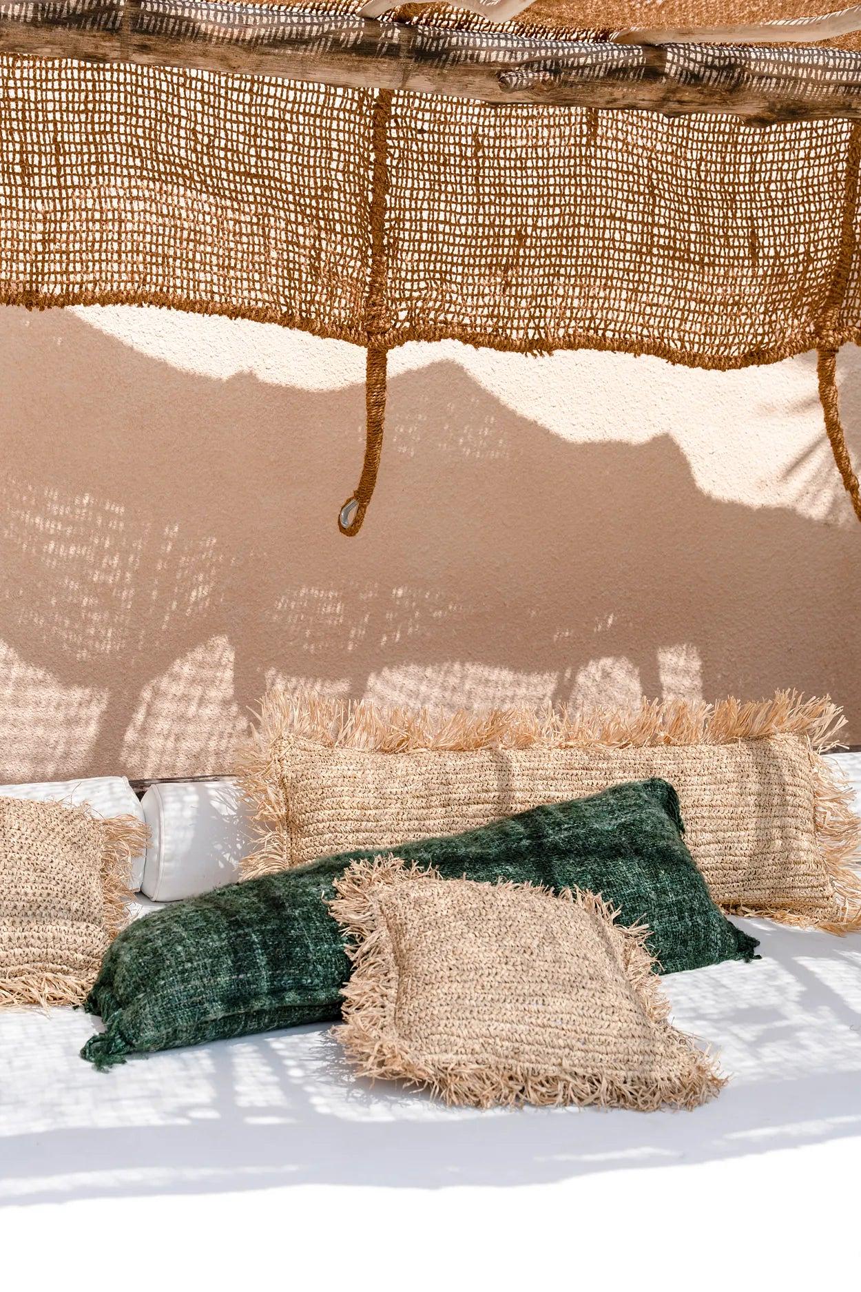 La fodera per cuscino Oh My Gee cotone verde bosco 35x100cm 3